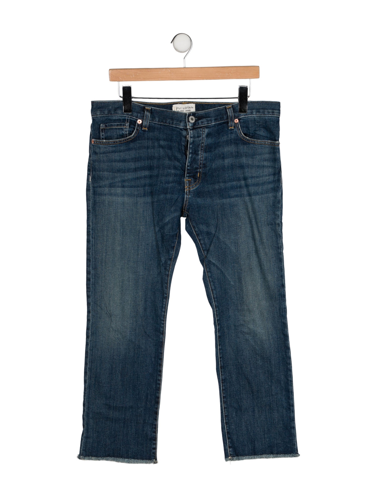 Nili Lotan Mid-Rise Straight Leg Jeans