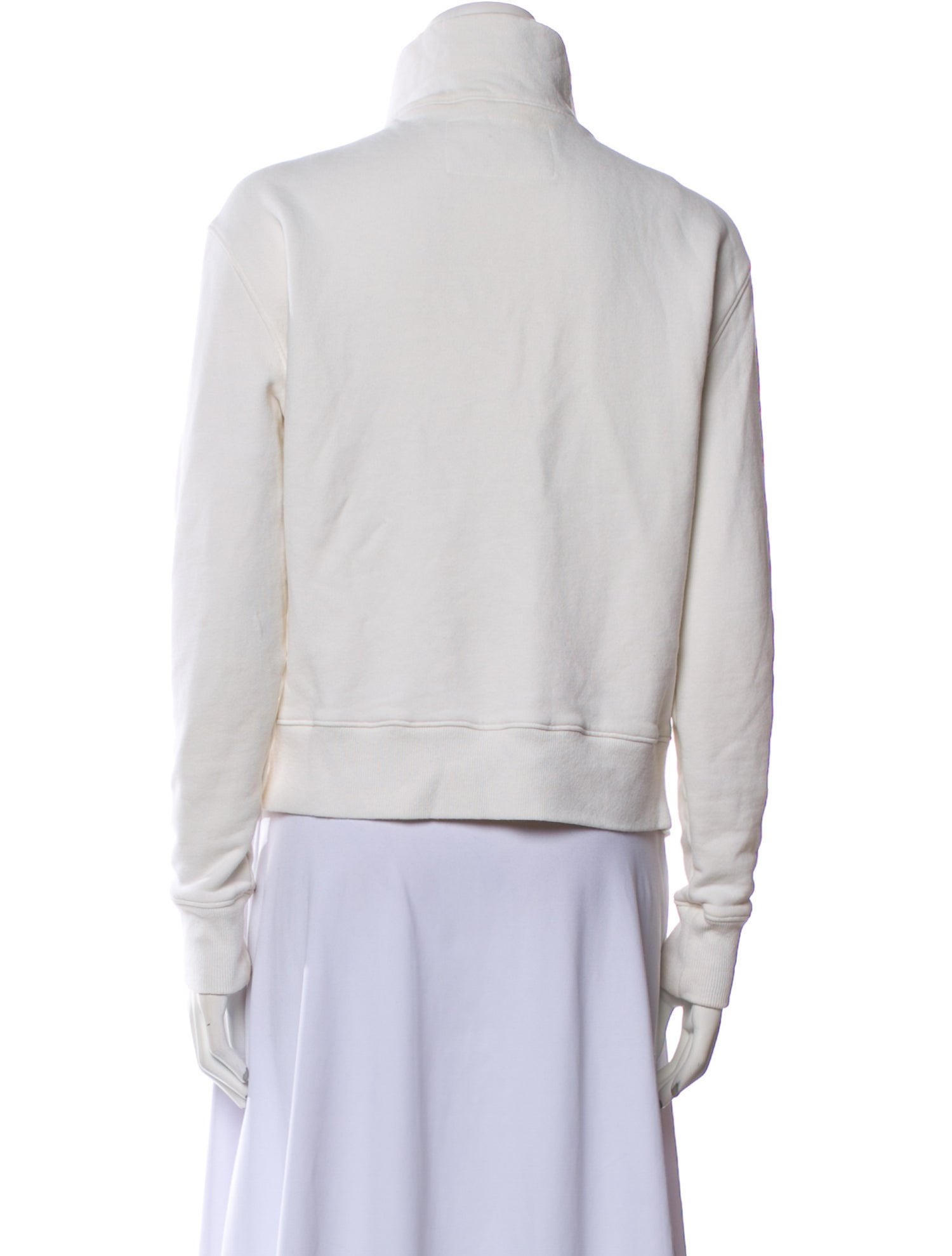 Nili Lotan Mock Neck Long Sleeve Sweatshirt