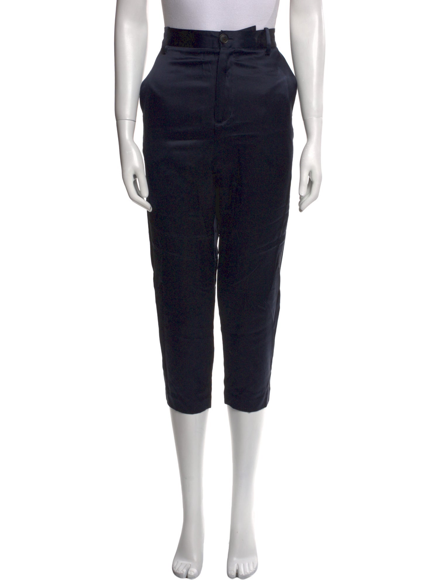 Nili Lotan Silk Straight Leg Pants