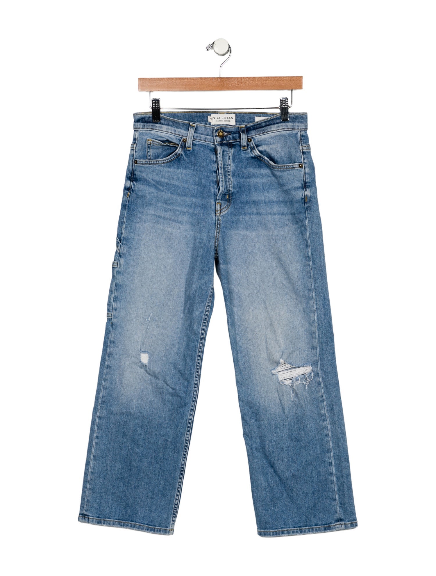 Nili Lotan High-Rise Wide Leg Jeans