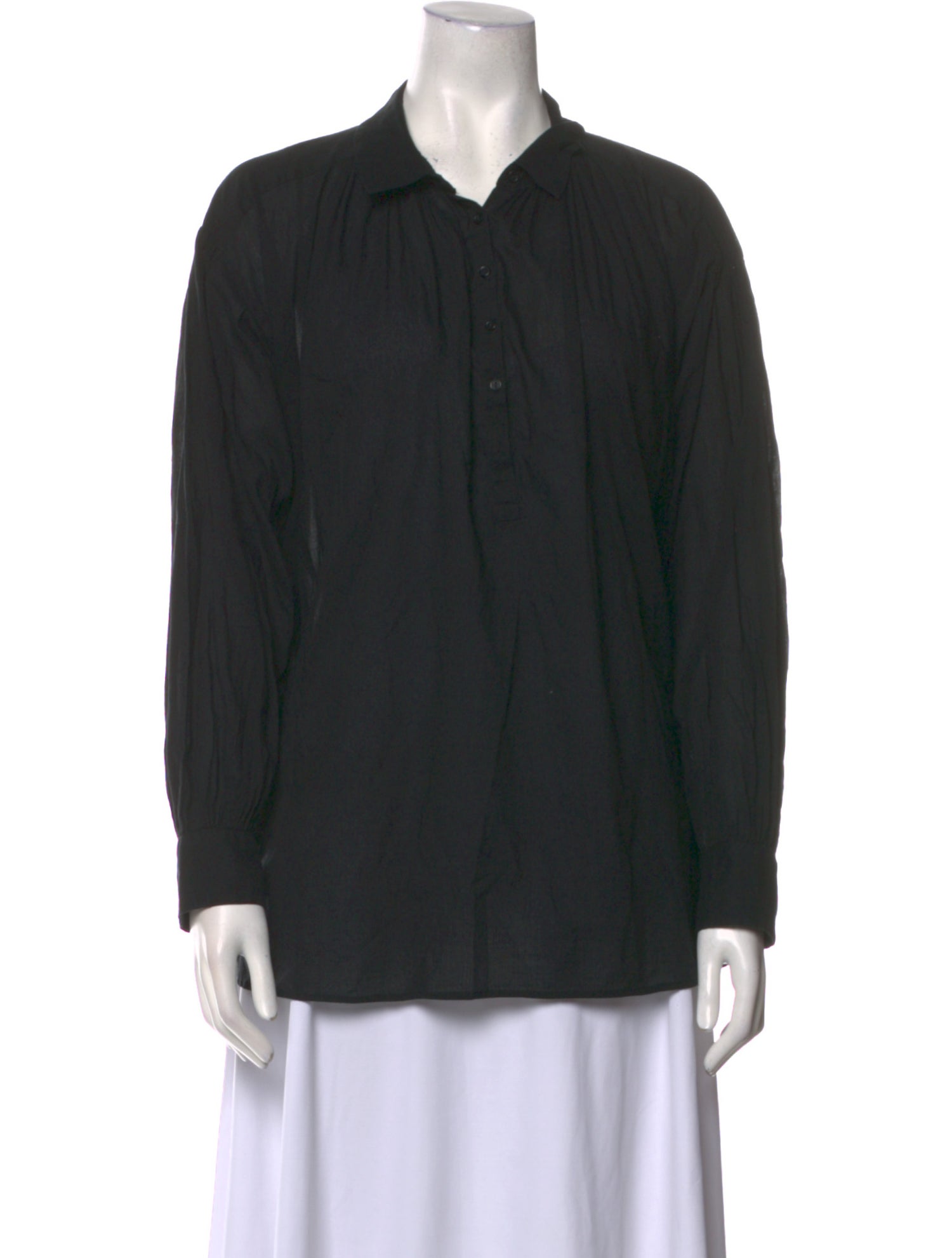 Nili Lotan Long Sleeve Button-Up Top
