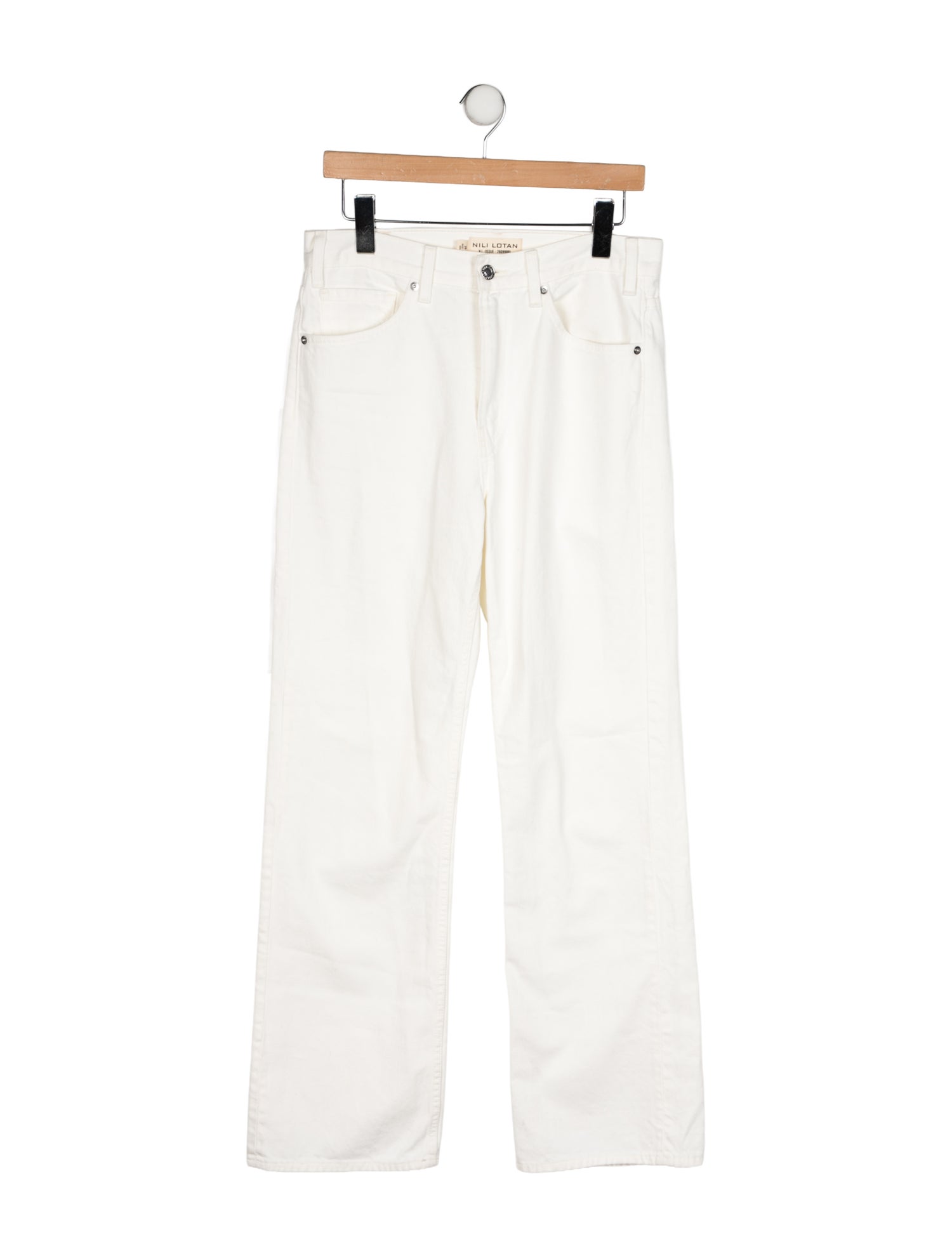 Nili Lotan High-Rise Wide Leg Jeans