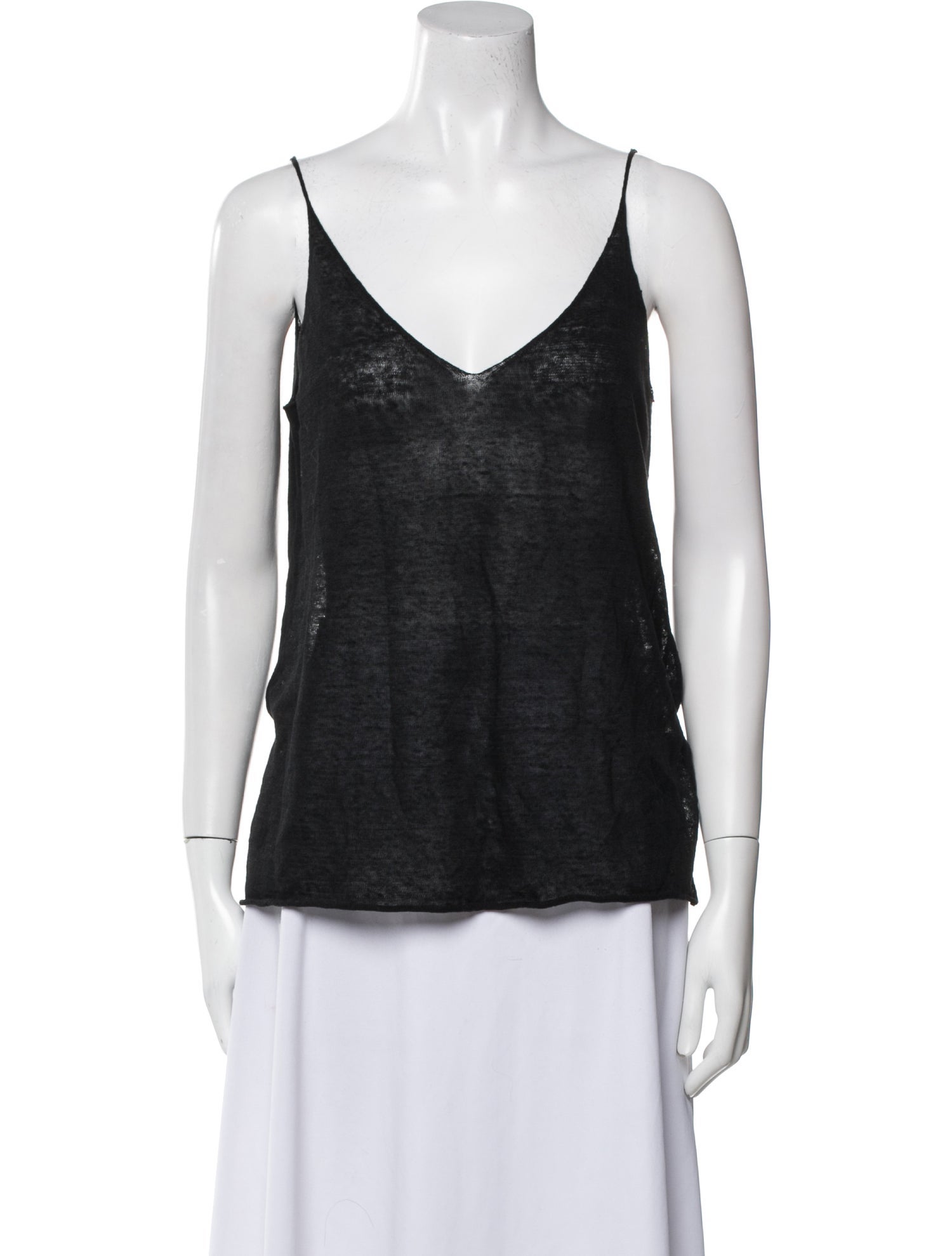 Nili Lotan Linen V-Neck Top