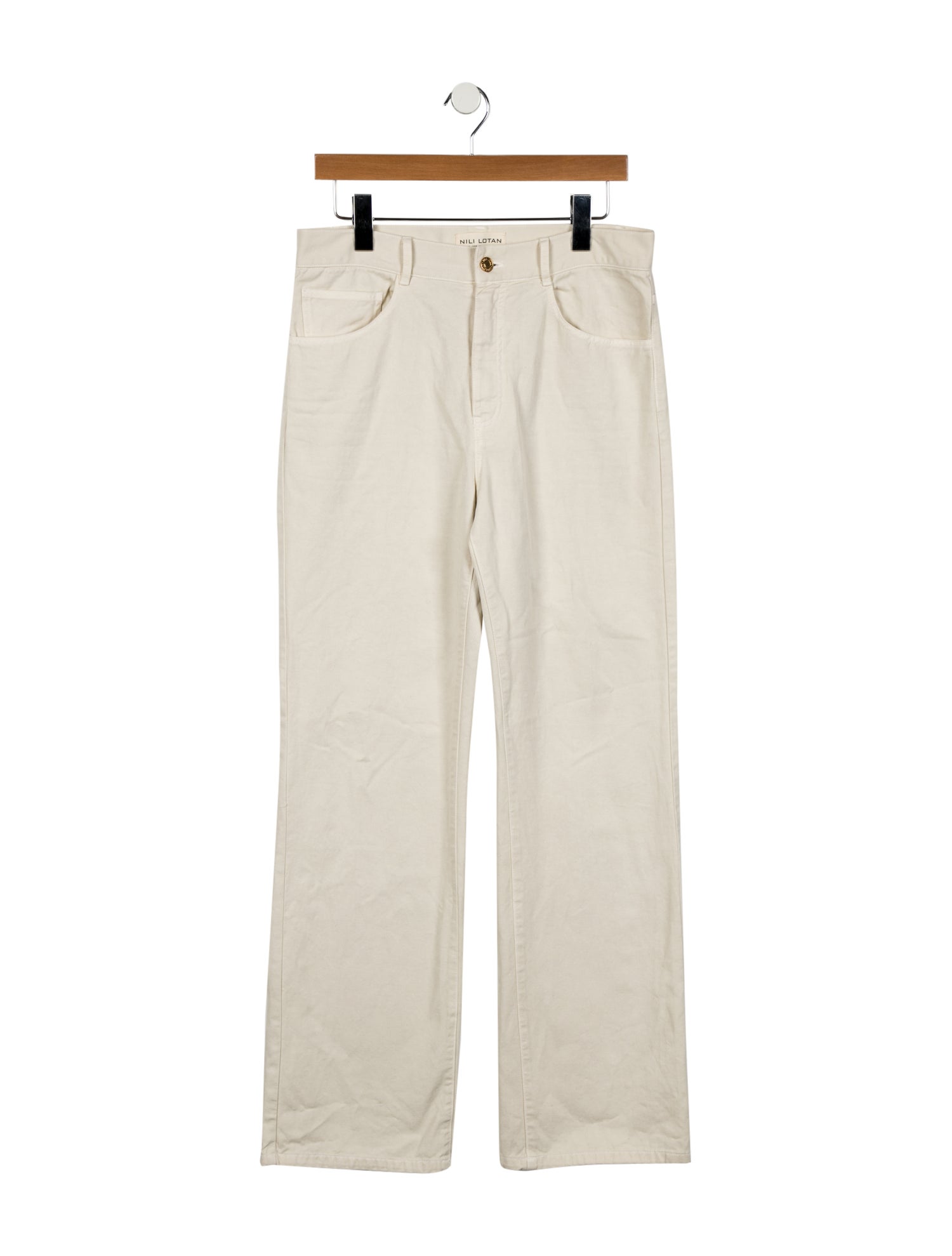 Nili Lotan High-Rise Wide Leg Jeans