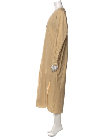 Nili Lotan V-Neck Long Dress