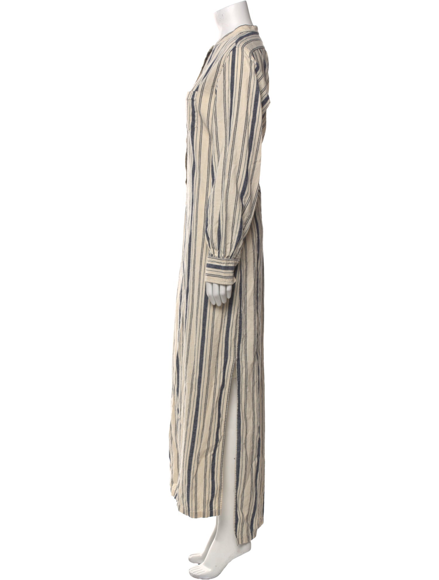 Nili Lotan Striped Long Dress