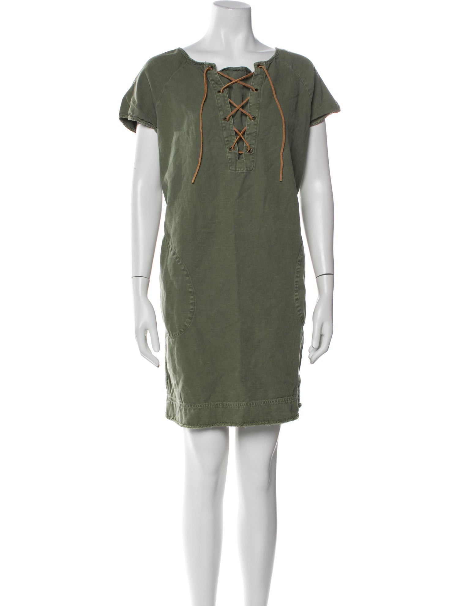 Nili Lotan Scoop Neck Mini Dress