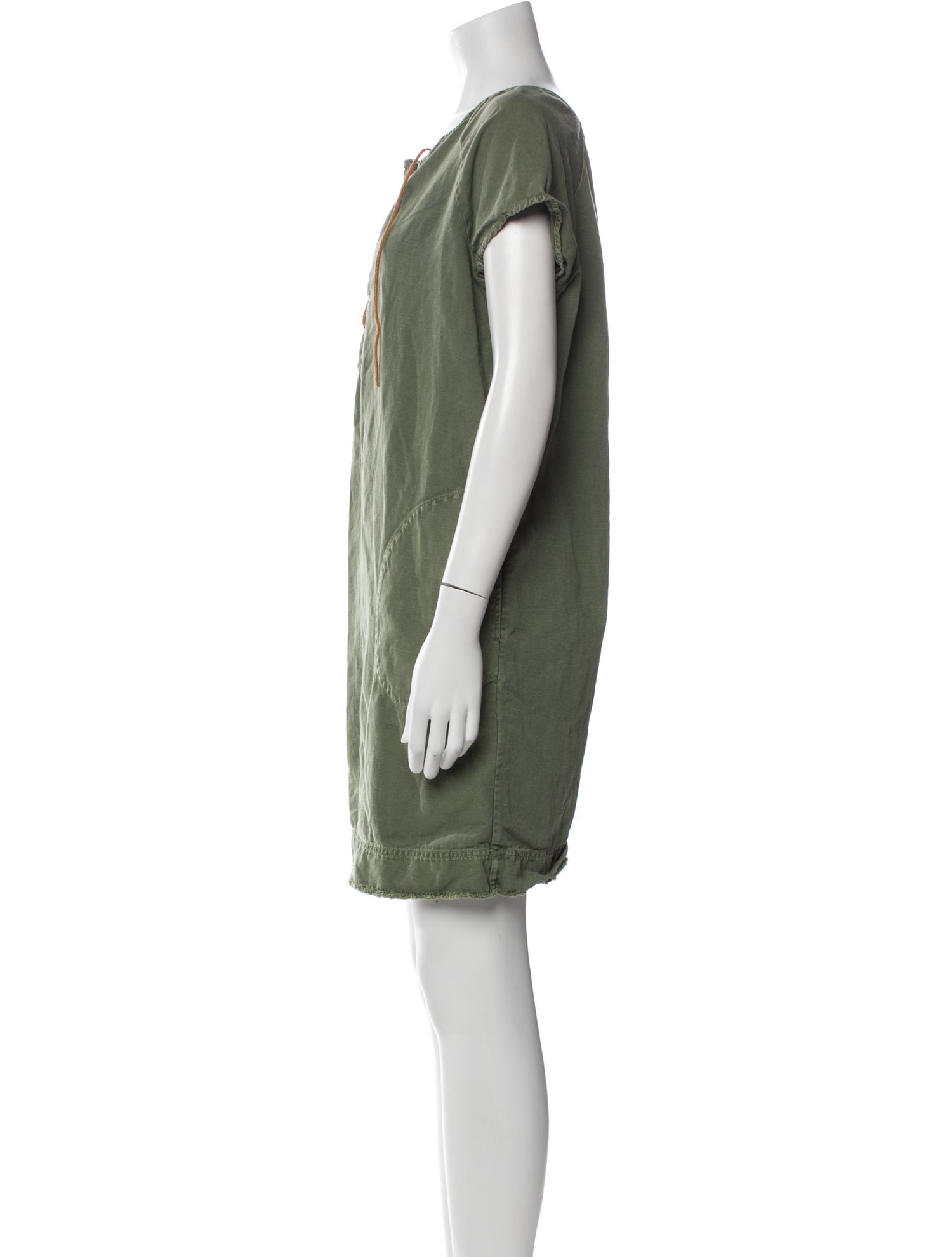 Nili Lotan Scoop Neck Mini Dress