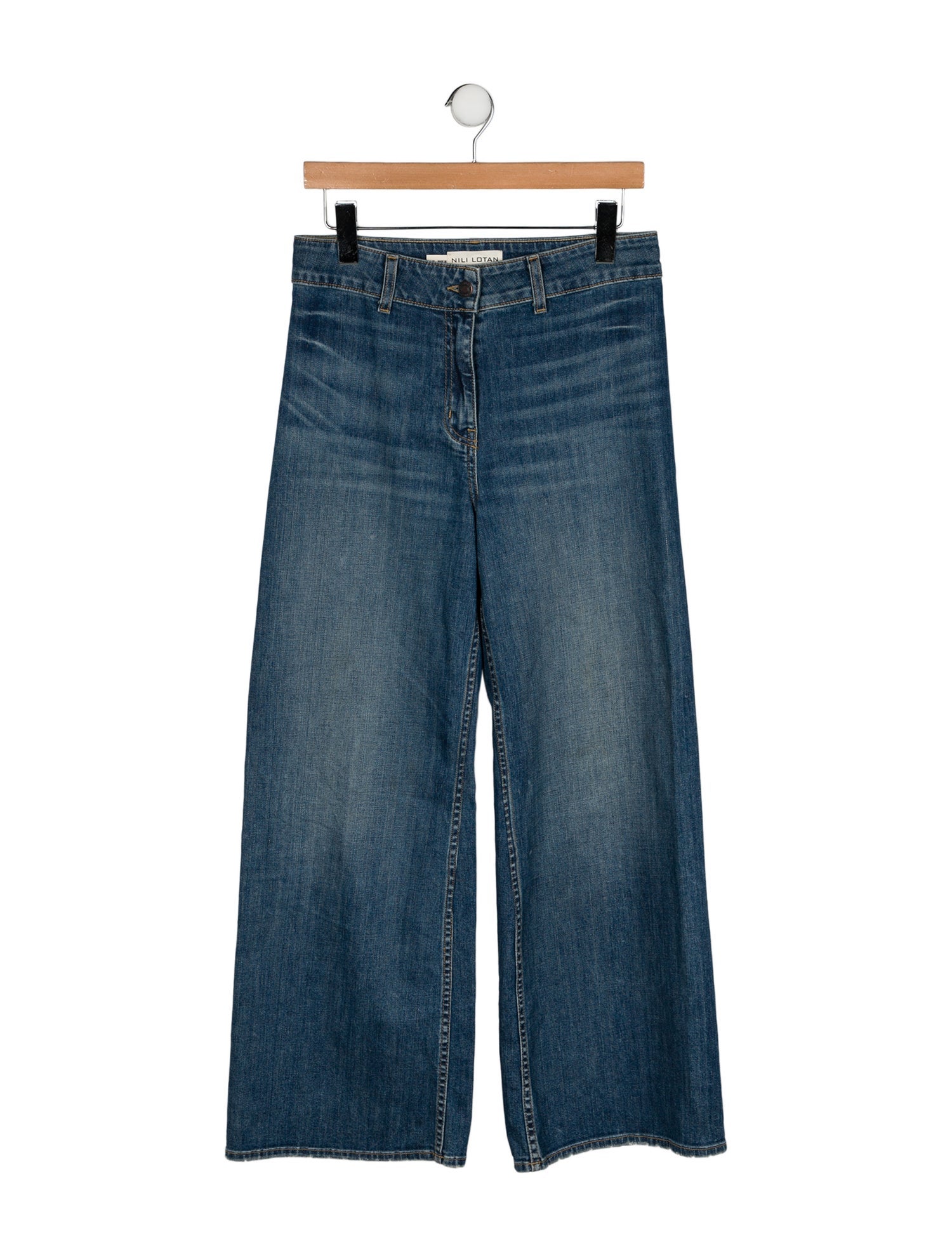 Nili Lotan High-Rise Wide Leg Jeans