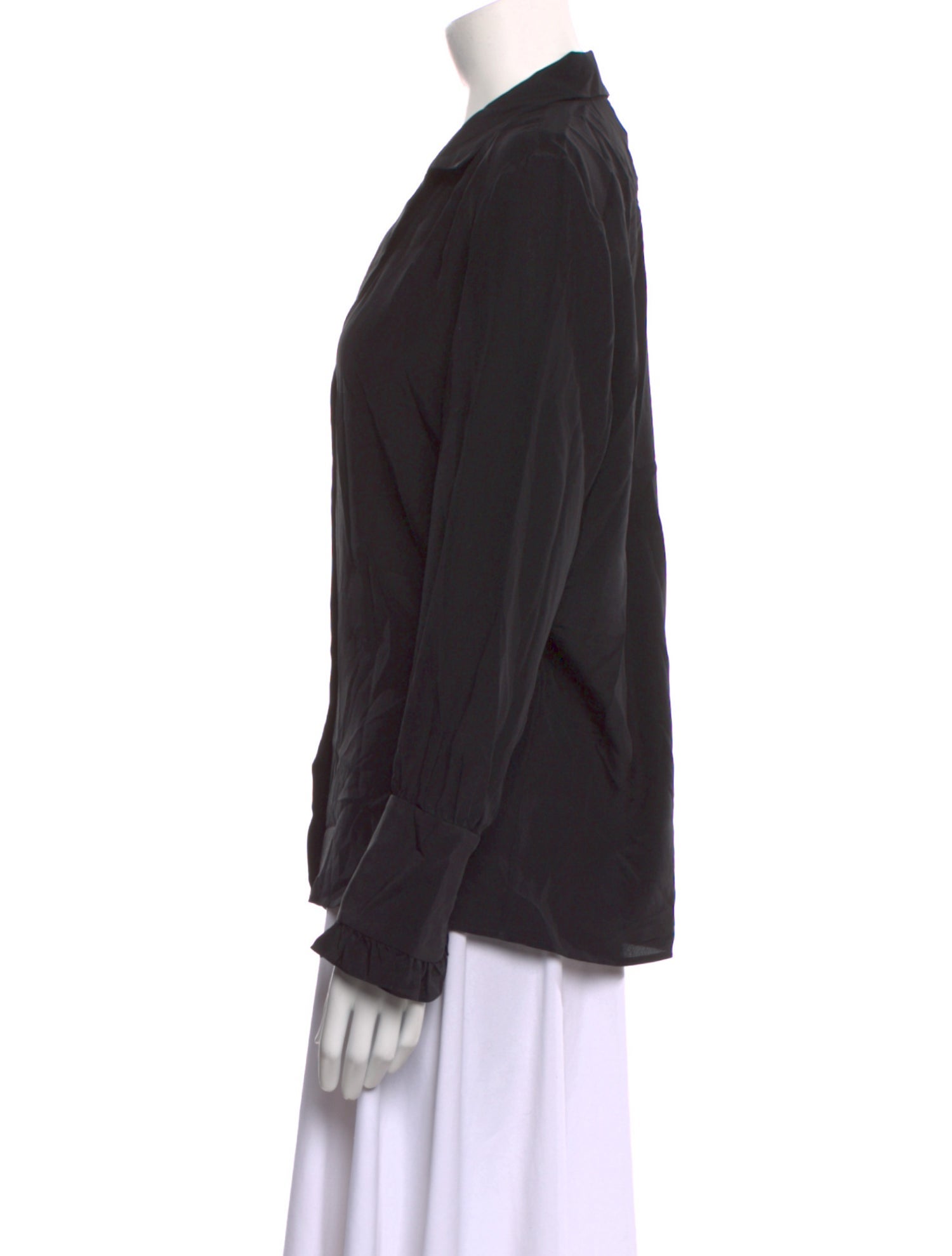 Nili Lotan Silk Long Sleeve Blouse