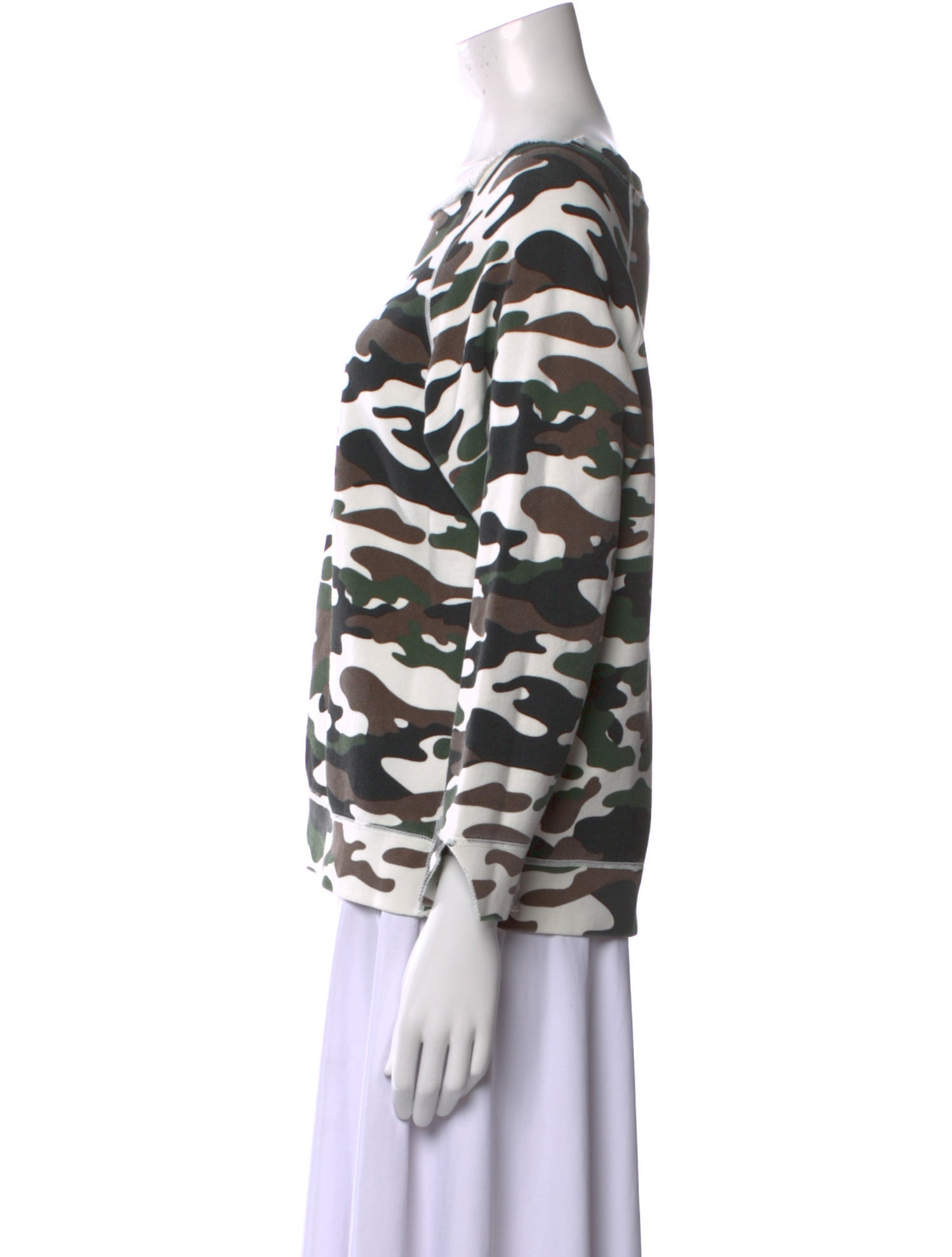 Nili Lotan Printed Bateau Neckline Sweater