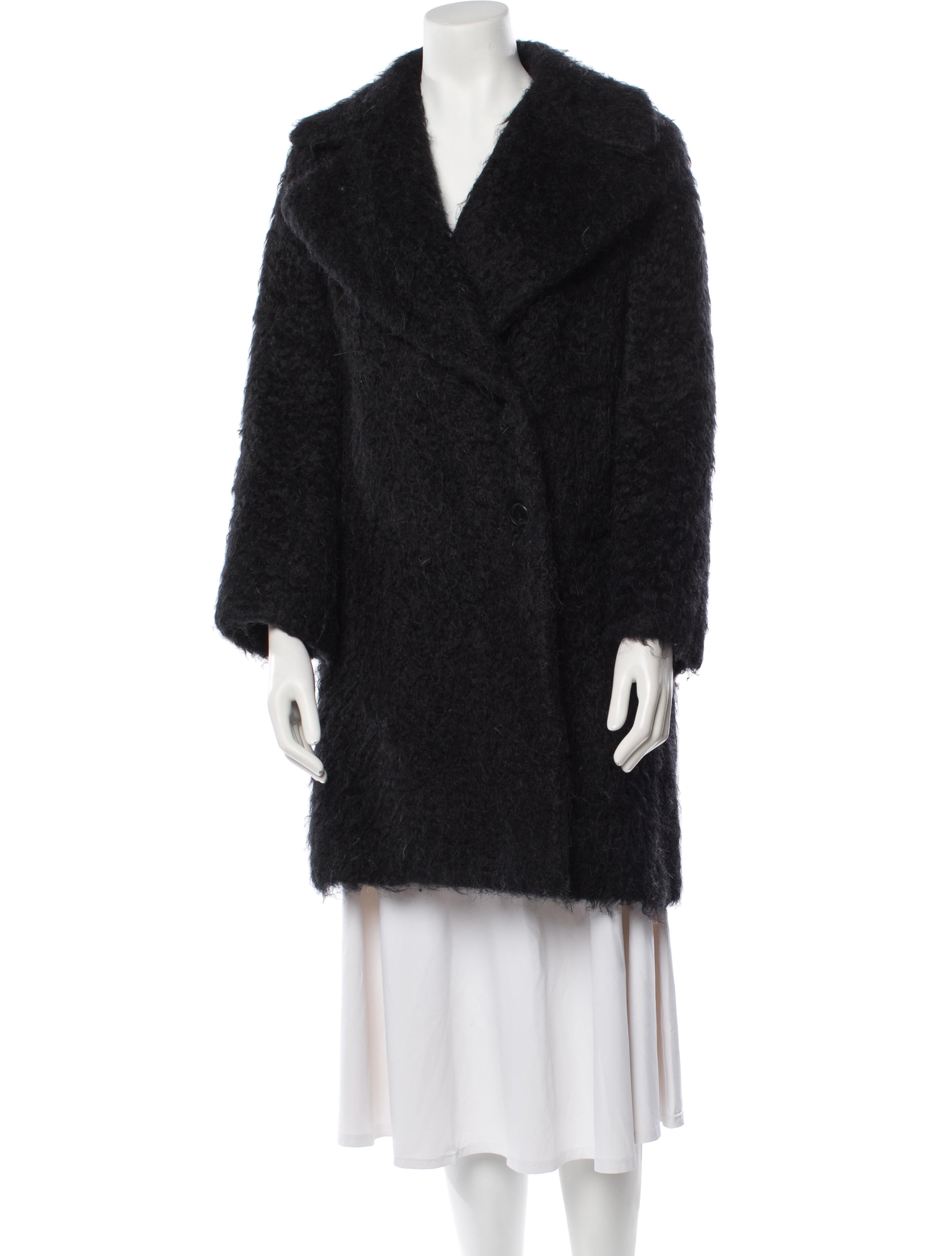 Nili Lotan Mohair Faux Fur Coat