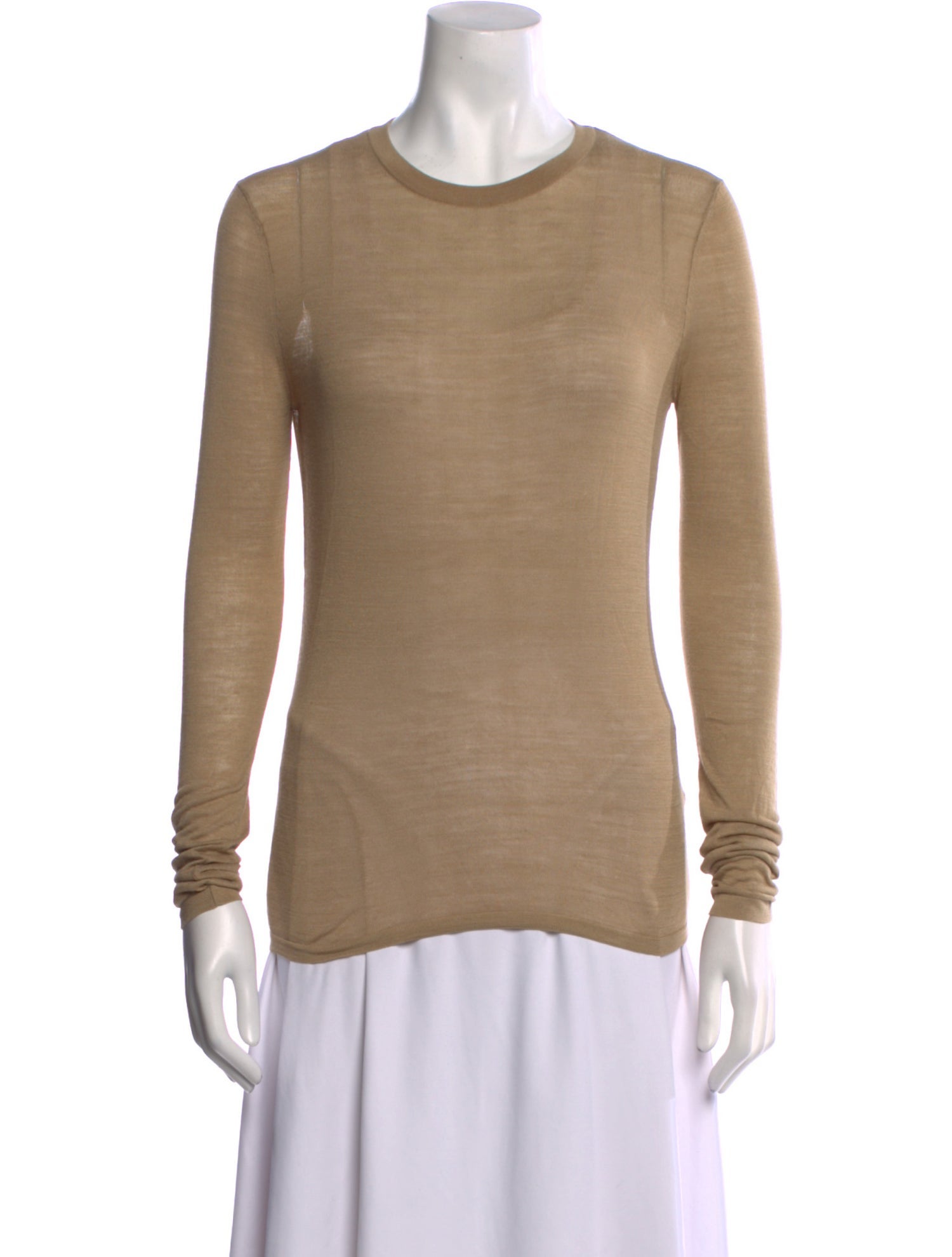 Nili Lotan Silk Crew Neck T-Shirt