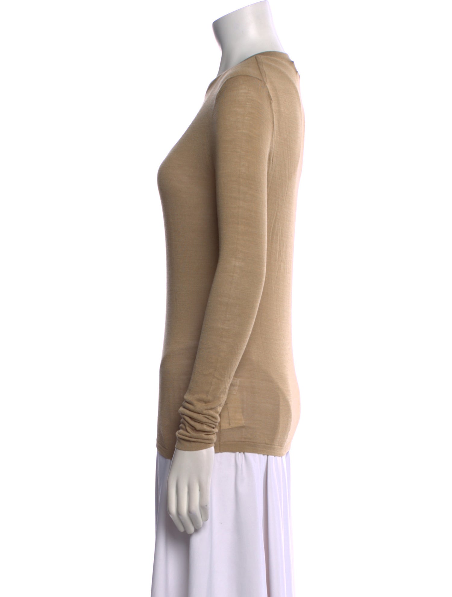 Nili Lotan Silk Crew Neck T-Shirt