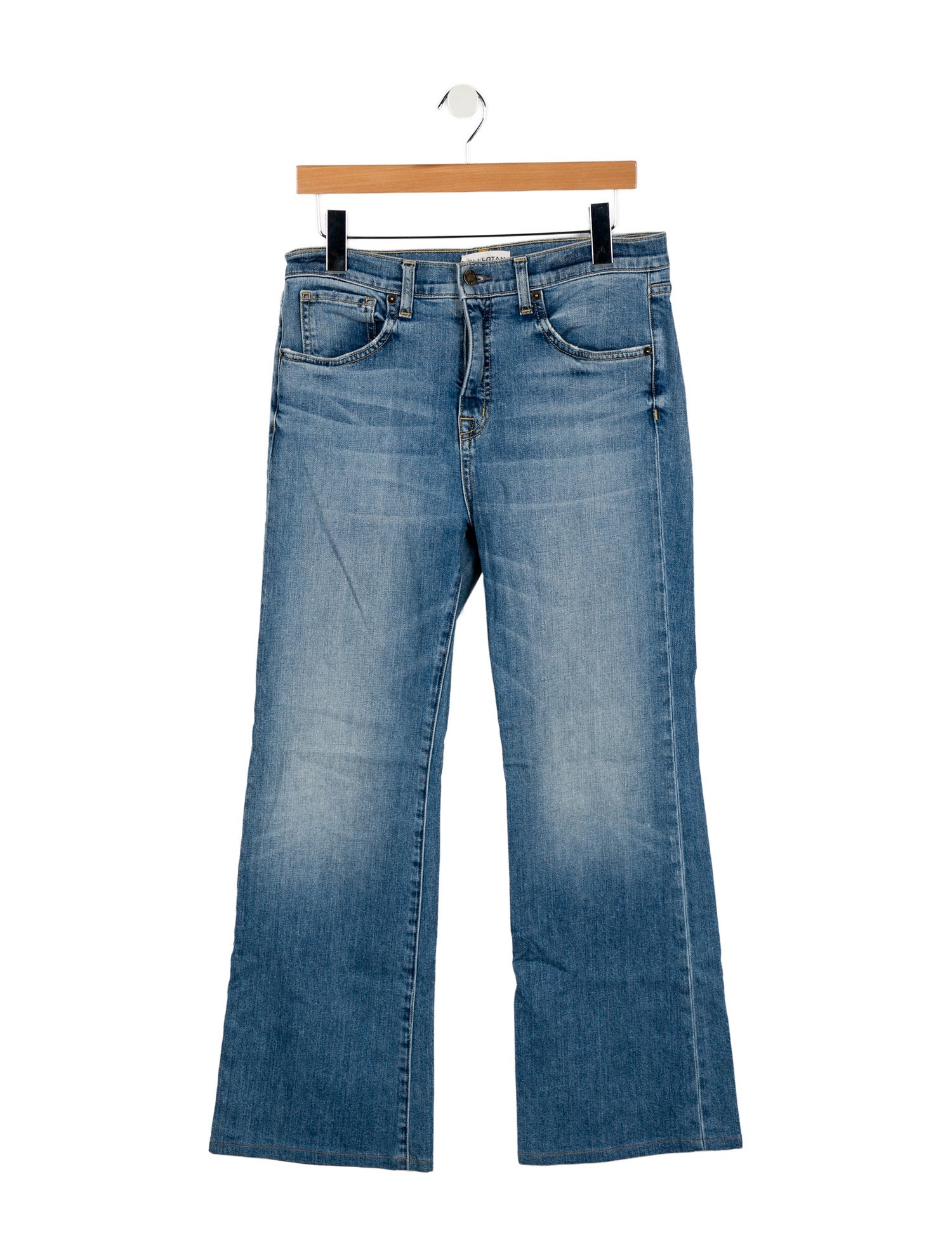 Nili Lotan Mid-Rise Wide Leg Jeans