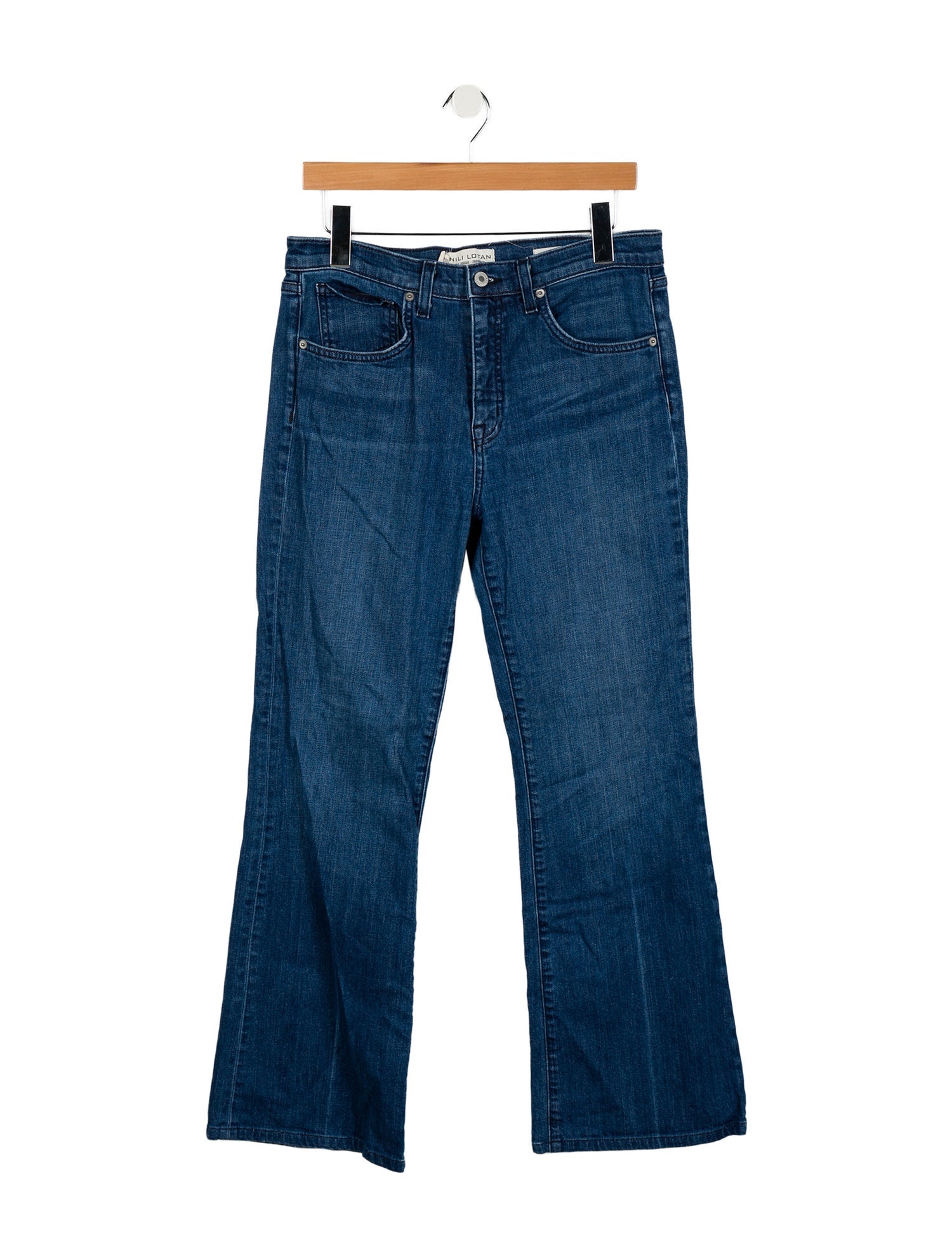 Nili Lotan Mid-Rise Wide Leg Jeans