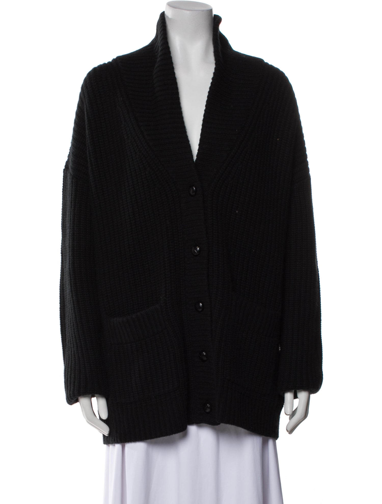 Nili Lotan Cashmere Plunge Neckline Sweater