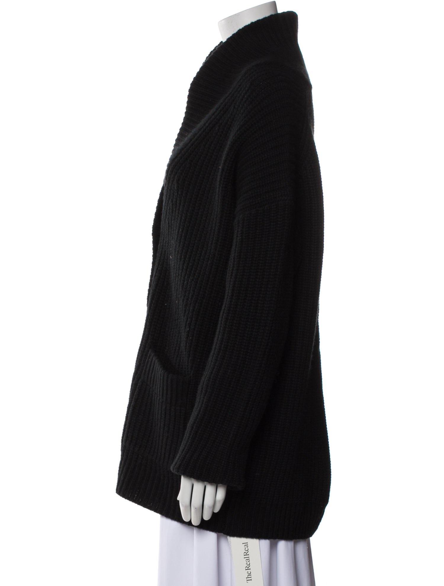 Nili Lotan Cashmere Plunge Neckline Sweater