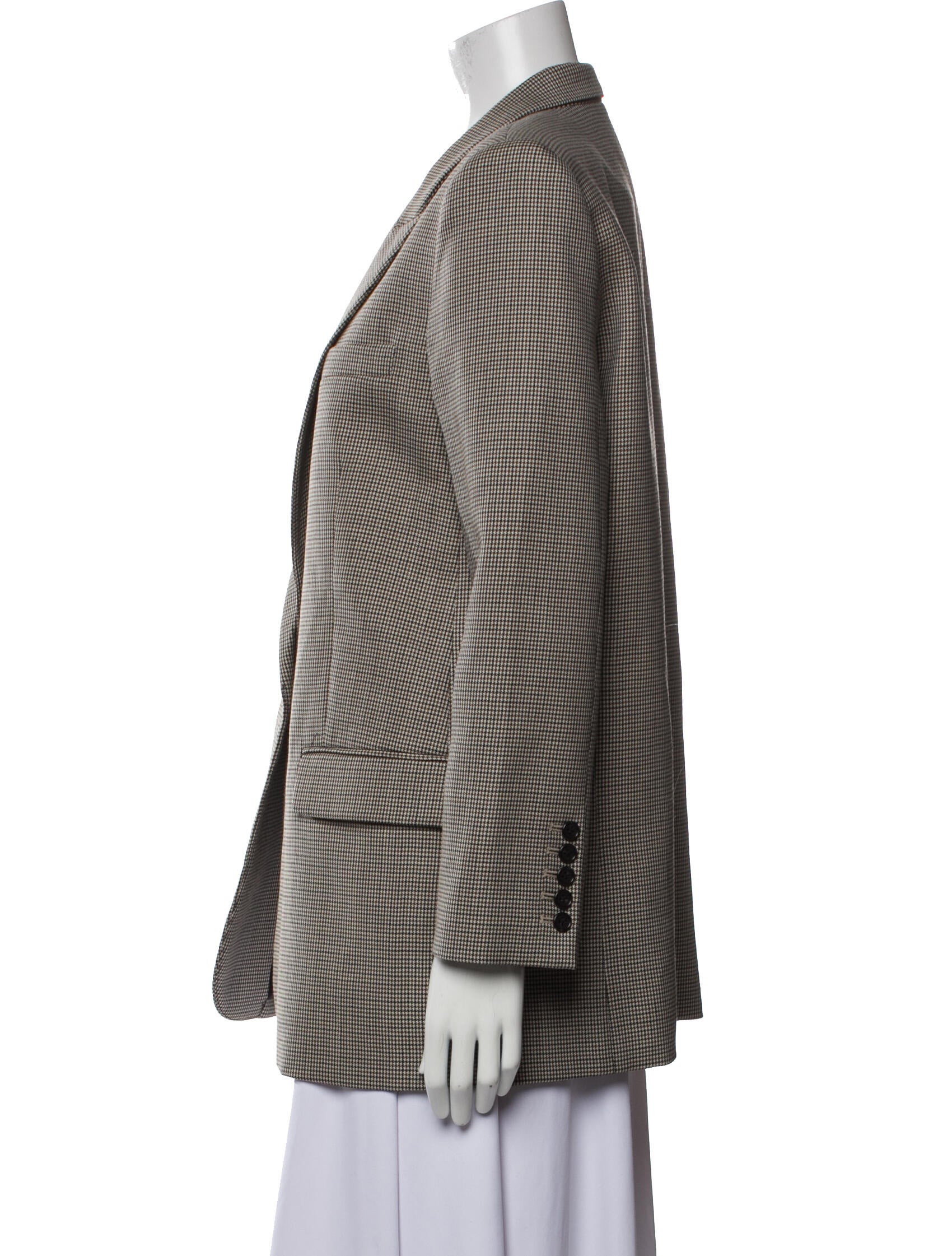 Nili Lotan Virgin Wool Striped Blazer