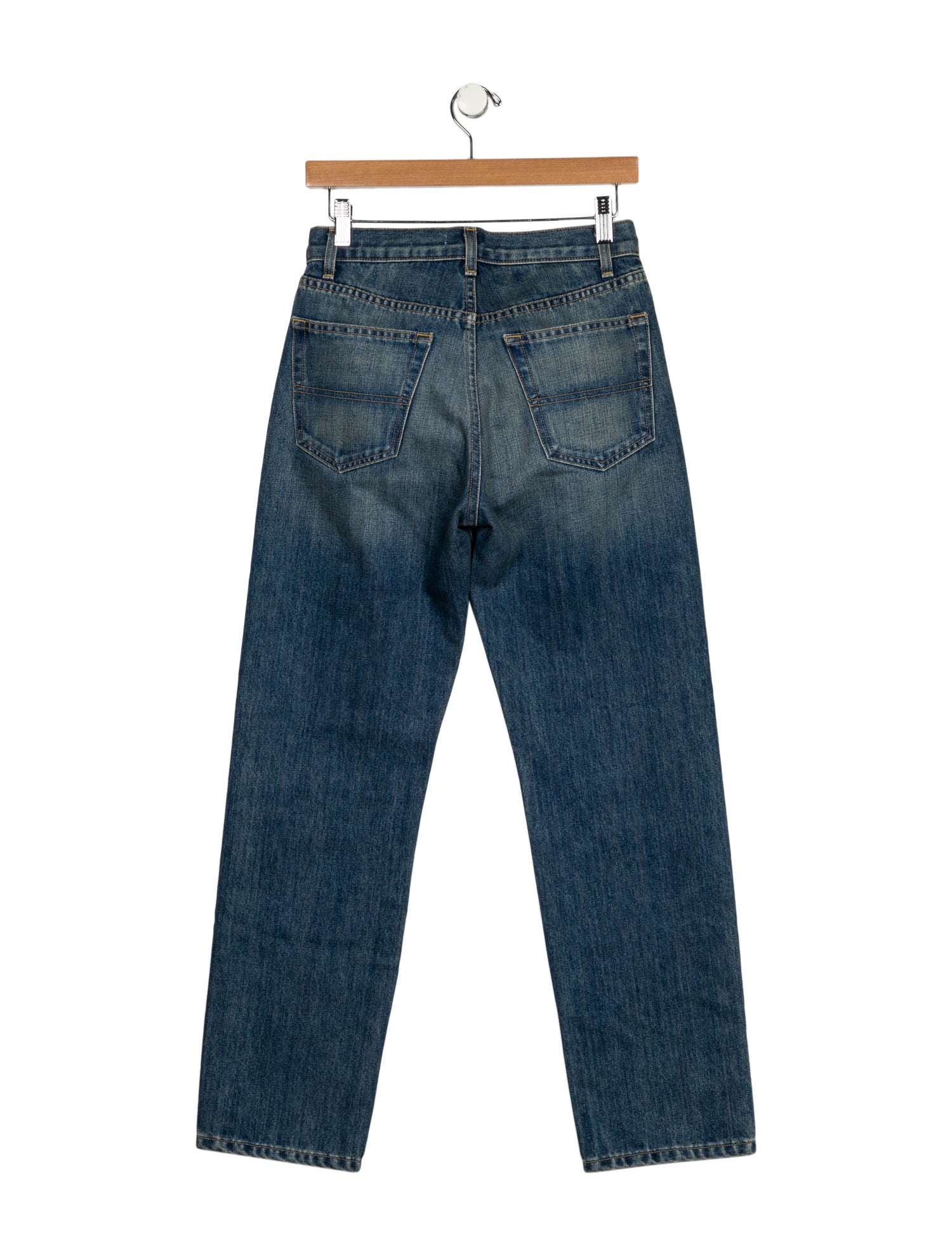 Nili Lotan Mid-Rise Straight Leg Jeans