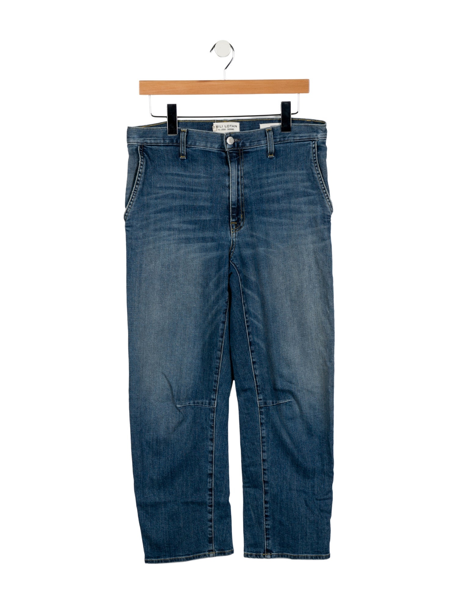 Nili Lotan Mid-Rise Straight Leg Jeans