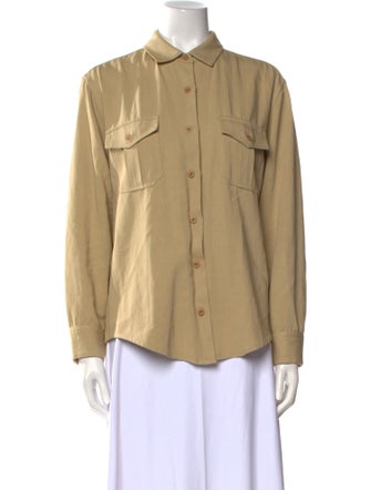 Nili Lotan Long Sleeve Button-Up Top