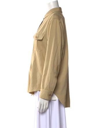 Nili Lotan Long Sleeve Button-Up Top