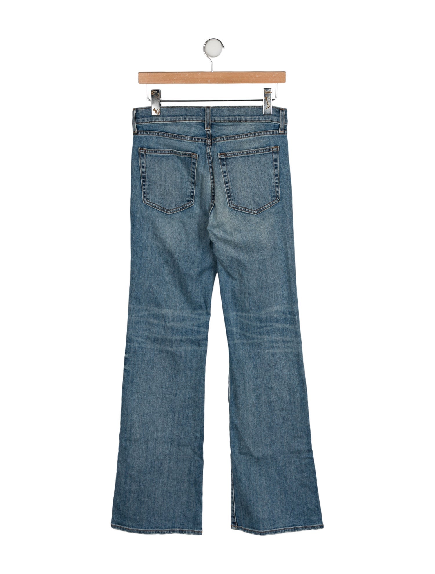 Nili Lotan Mid-Rise Wide Leg Jeans