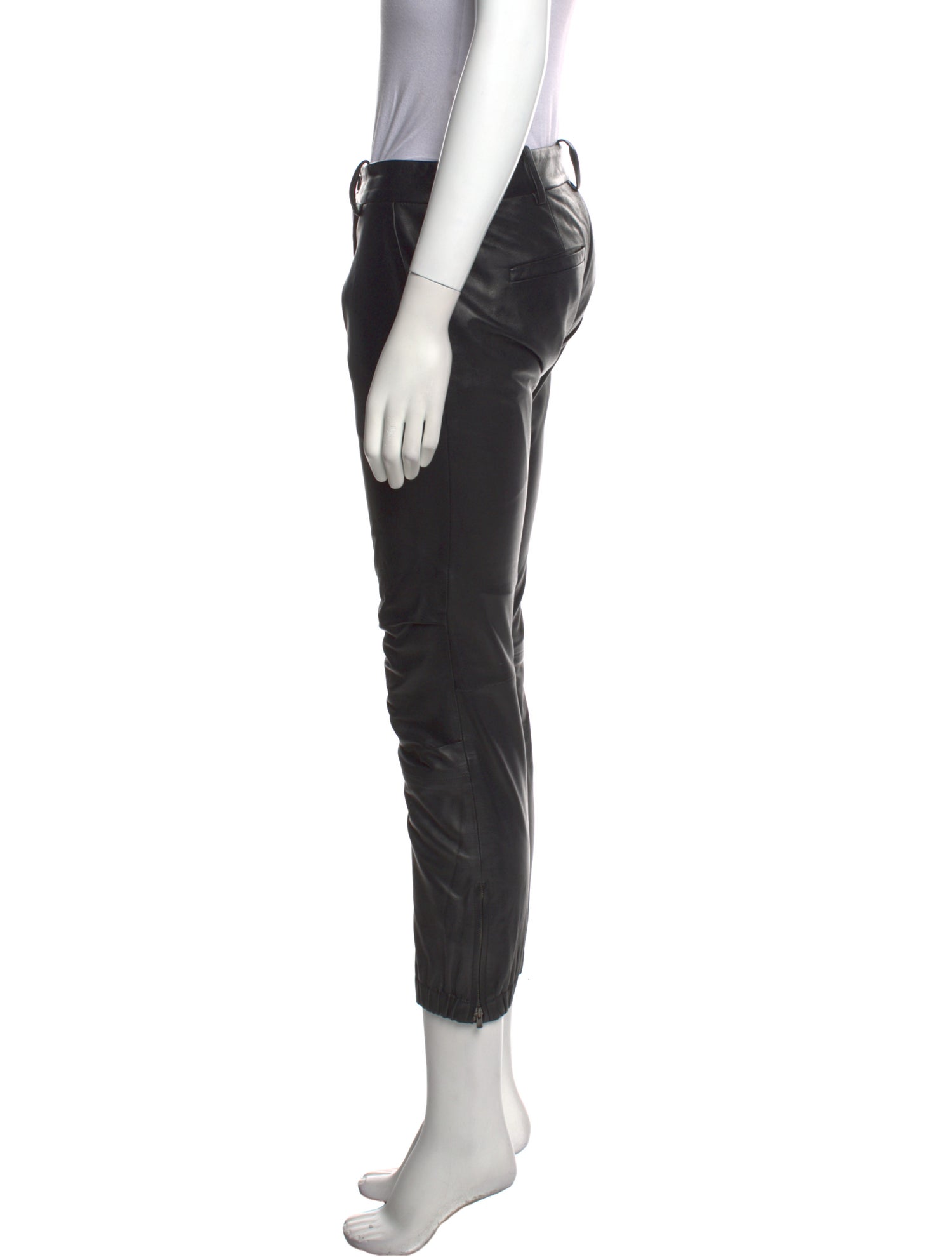 Nili Lotan Lambskin Skinny Leg Pants