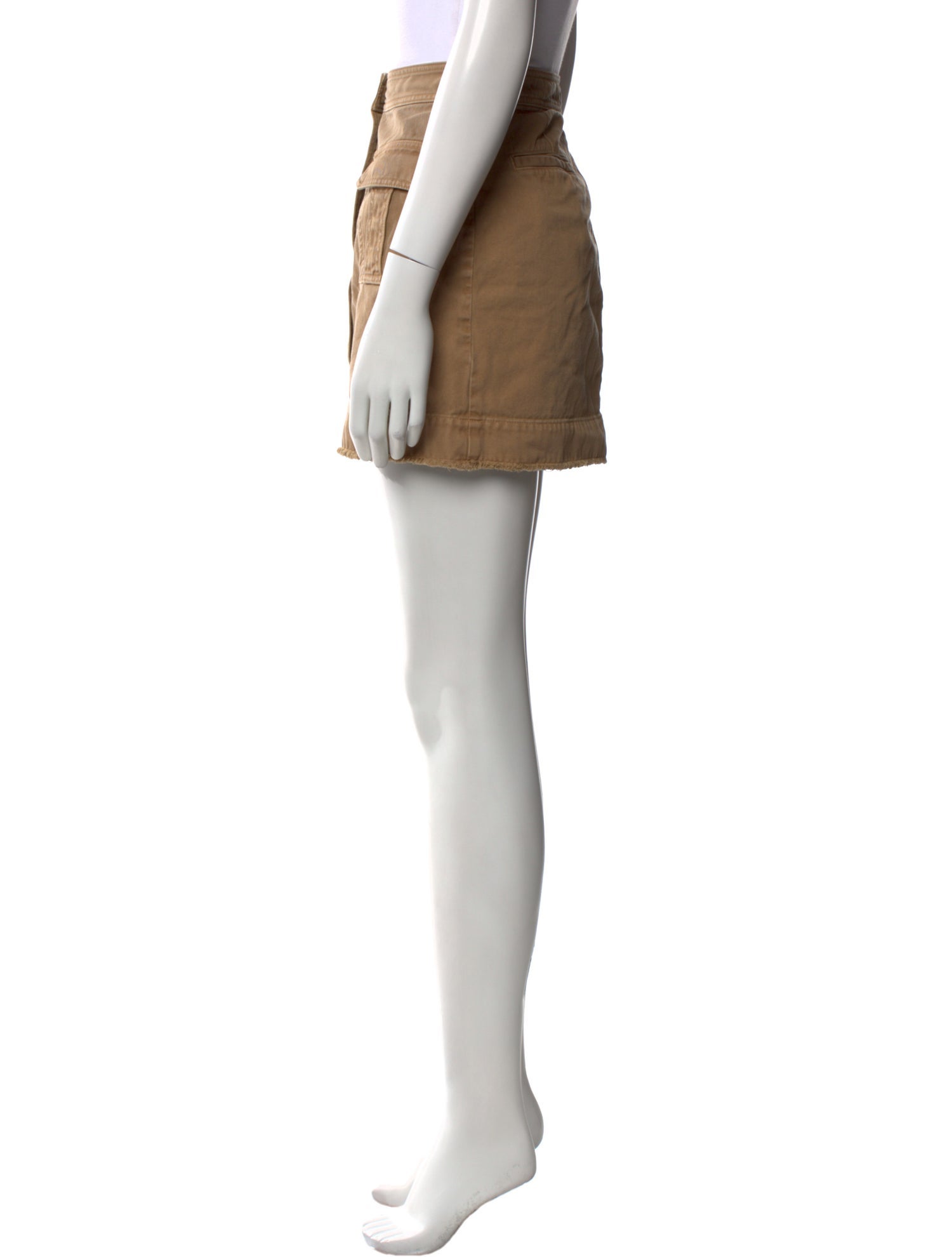 Nili Lotan Raw-Edge Trim Mini Skirt