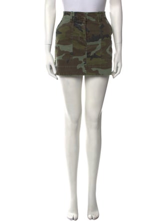 Nili Lotan Camouflage Print Mini Skirt