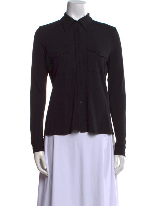 Nili Lotan Long Sleeve Button-Up Top