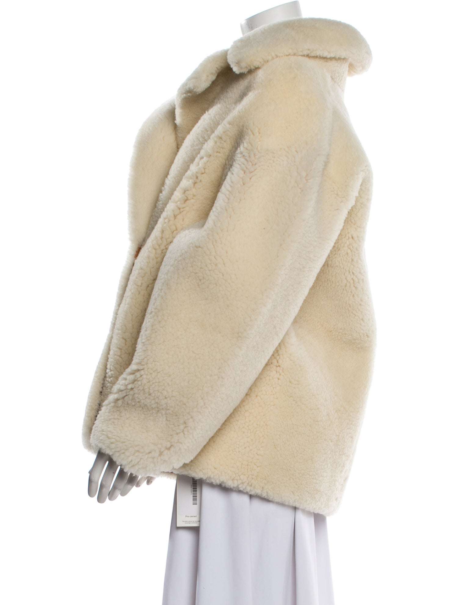 Nili Lotan Lamb Leather Faux Fur Coat