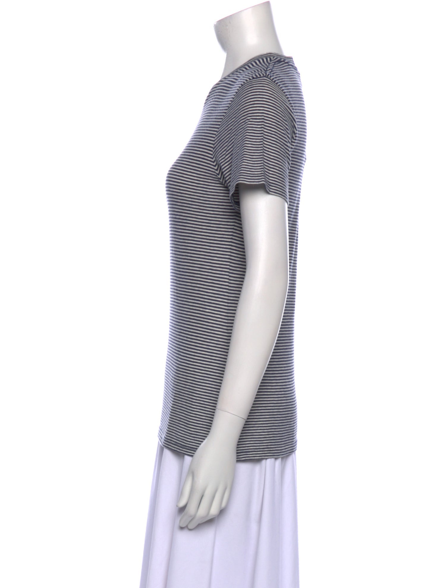 Nili Lotan Striped Crew Neck T-Shirt w/ Tags
