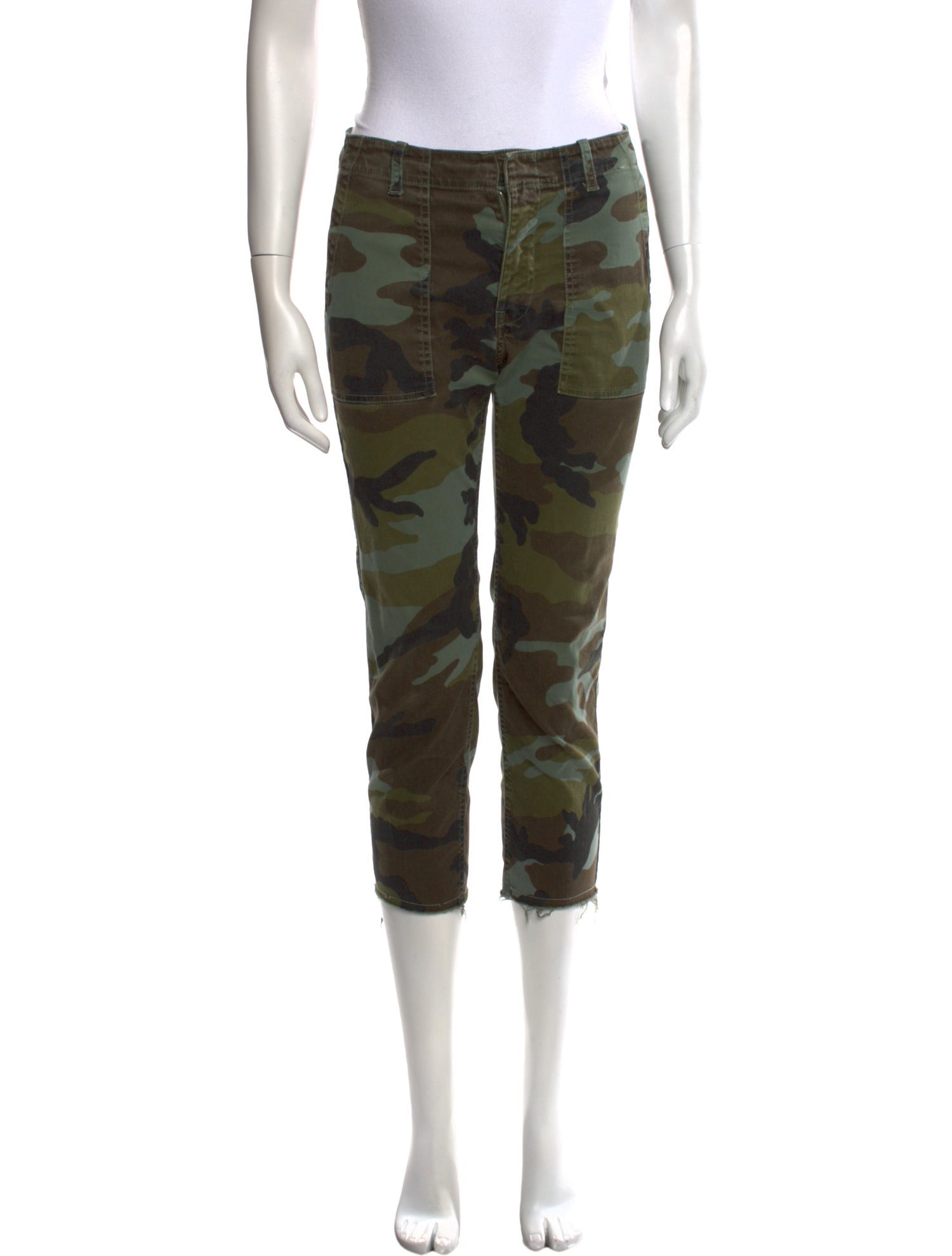 Nili Lotan Camouflage Print Straight Leg Pants
