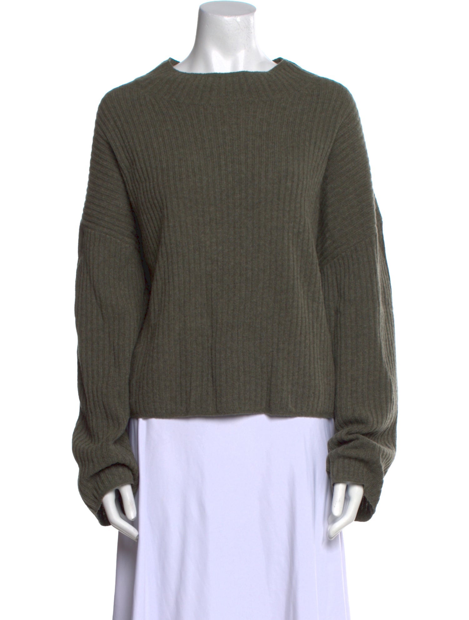 Nili Lotan Lambswool Mock Neck Sweater