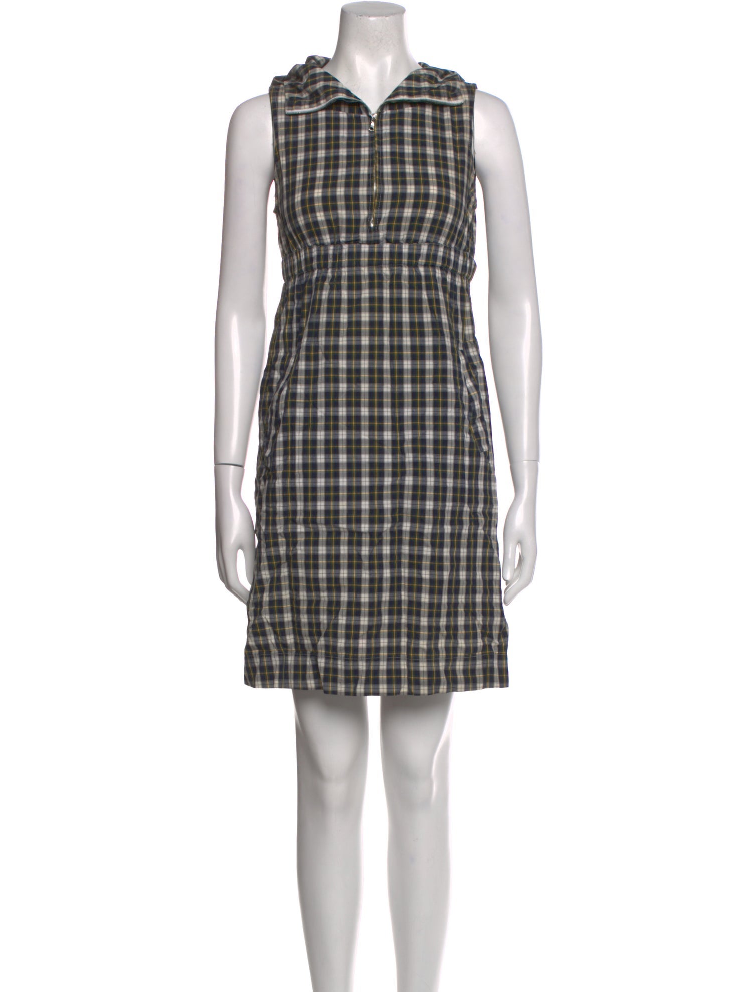 Nili Lotan Plaid Print Mini Dress