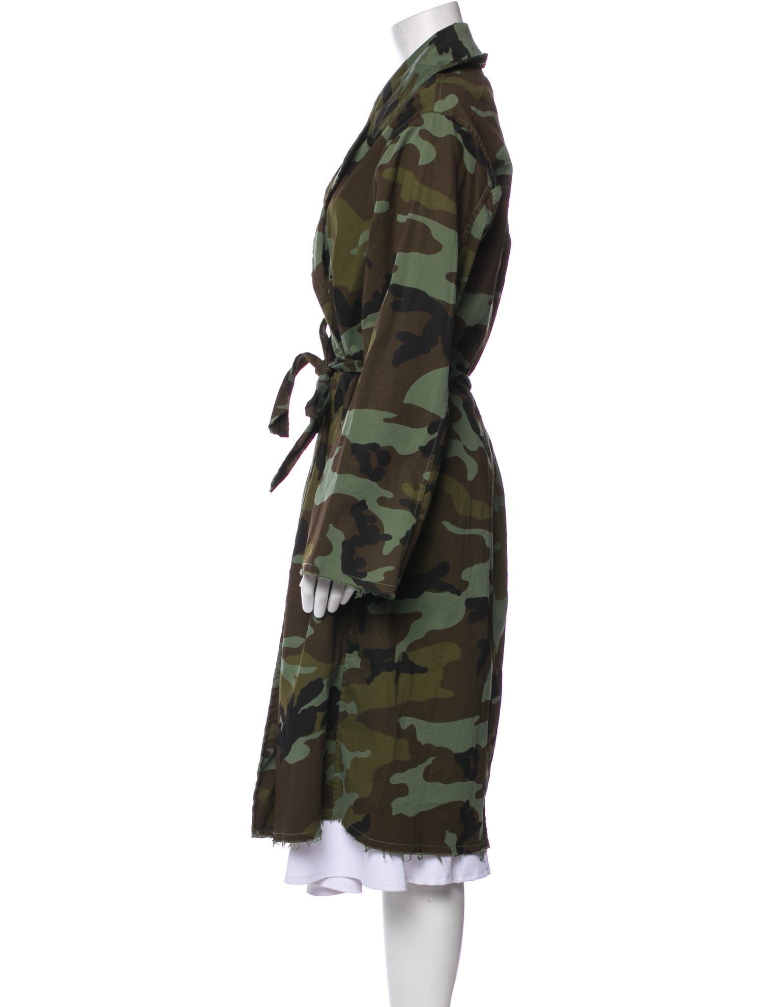 Nili Lotan Camouflage Print Coat