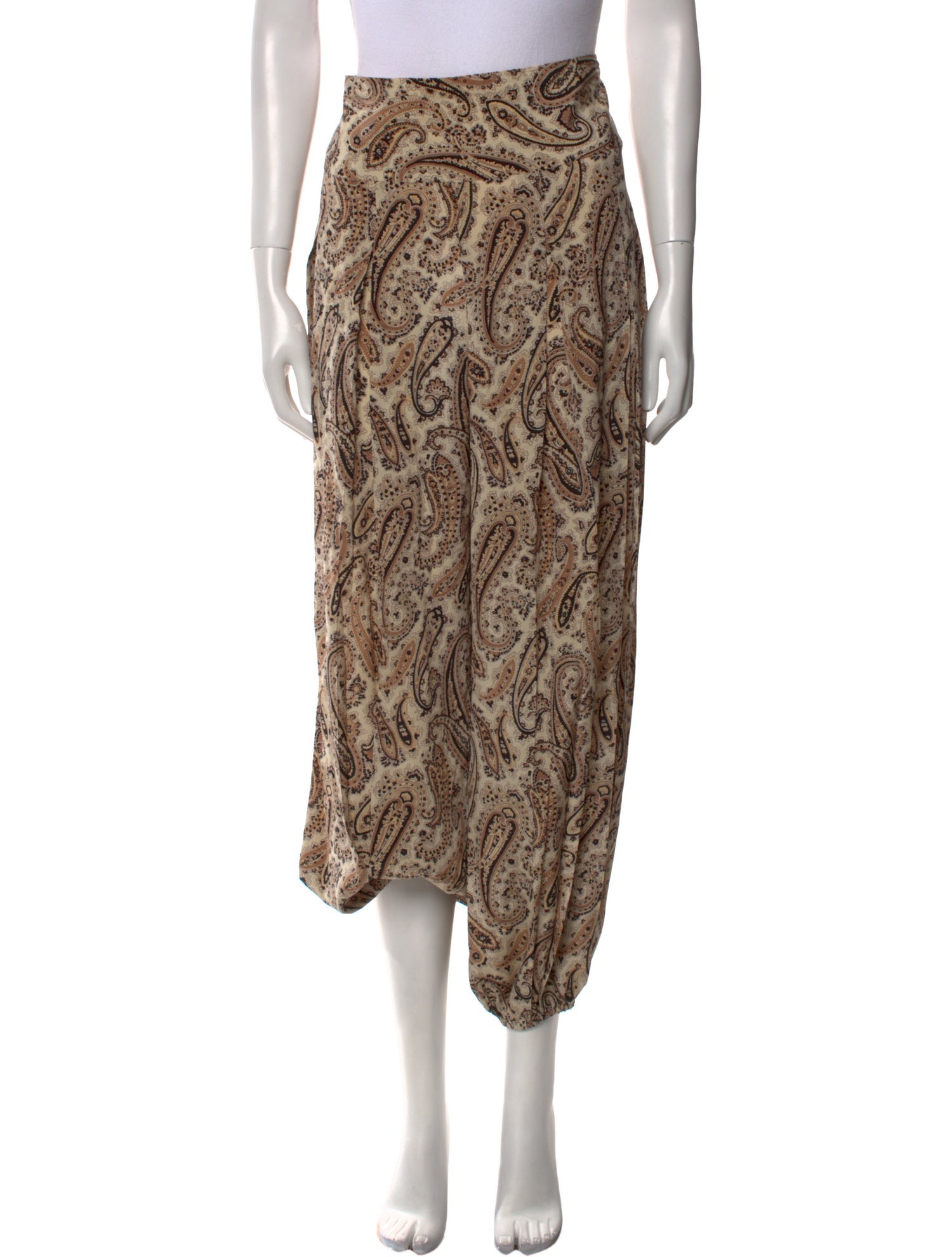 Nili Lotan Silk Skinny Leg Pants