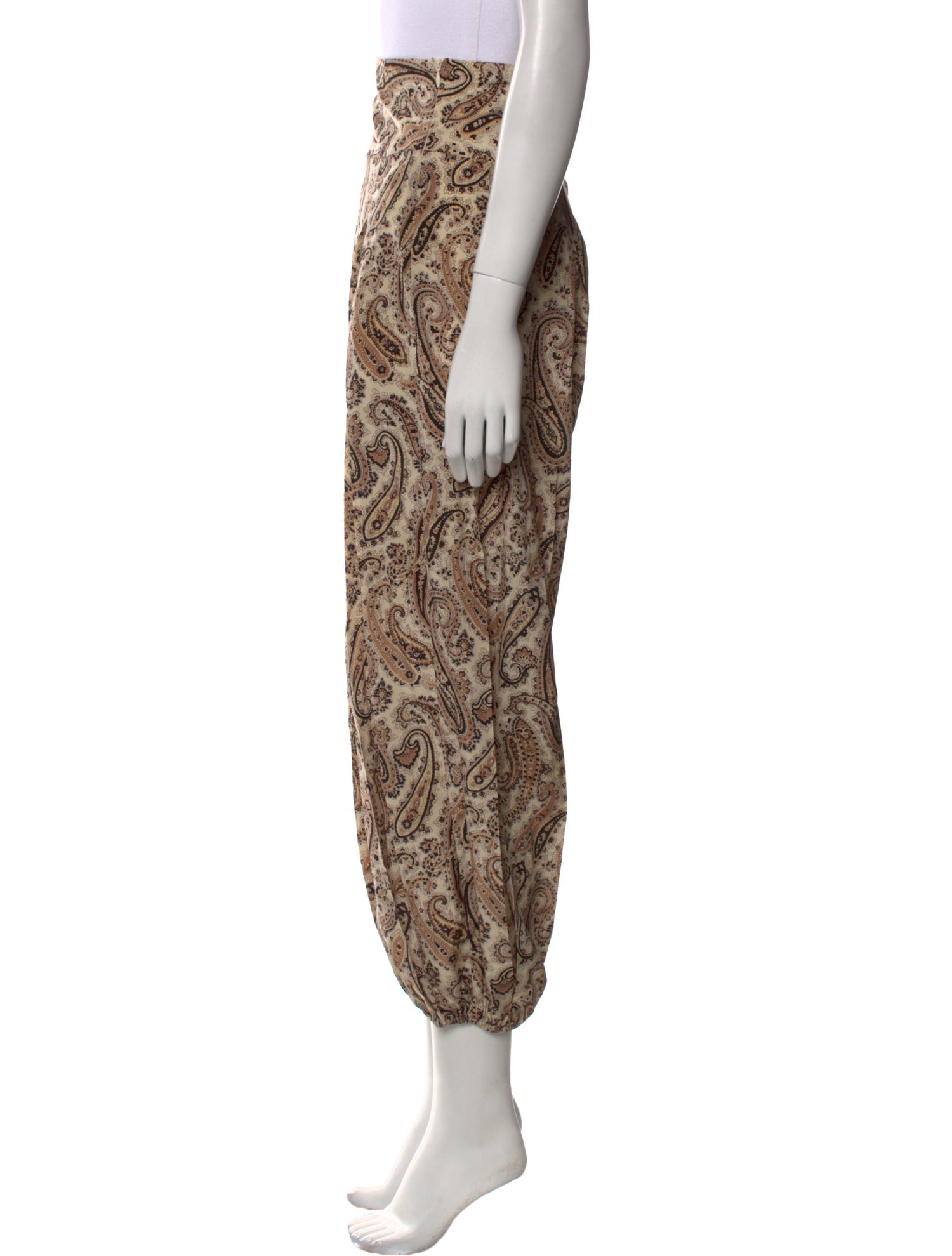 Nili Lotan Silk Skinny Leg Pants