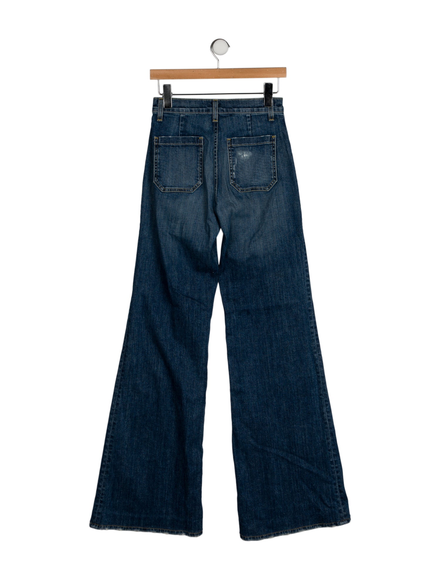 Nili Lotan Mid-Rise Wide Leg Jeans
