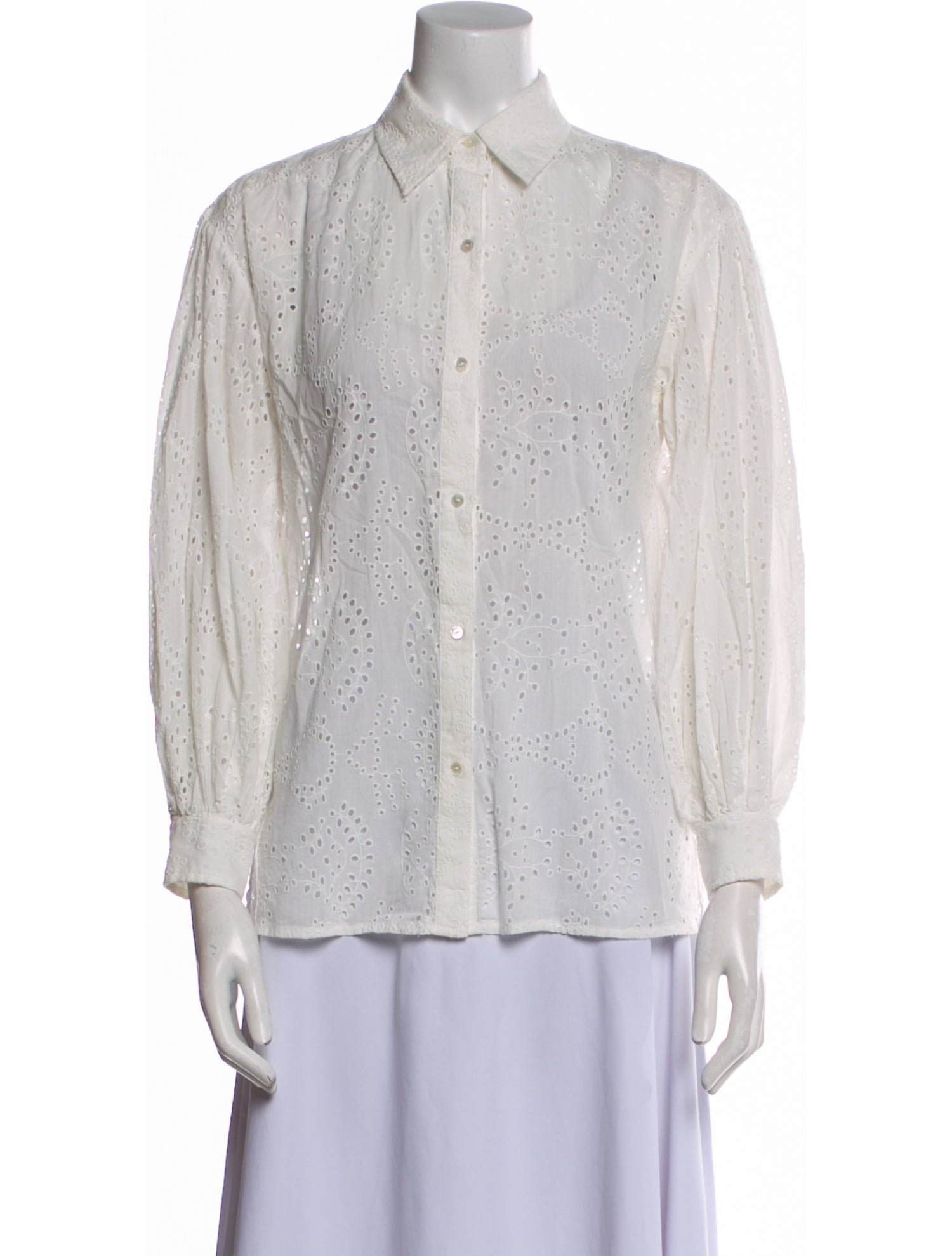 Nili Lotan Long Sleeve Button-Up Top