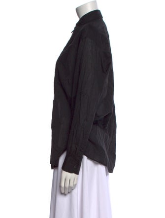 Nili Lotan Long Sleeve Button-Up Top