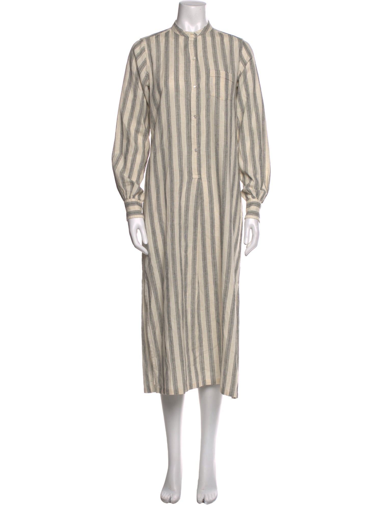 Nili Lotan Striped Long Dress