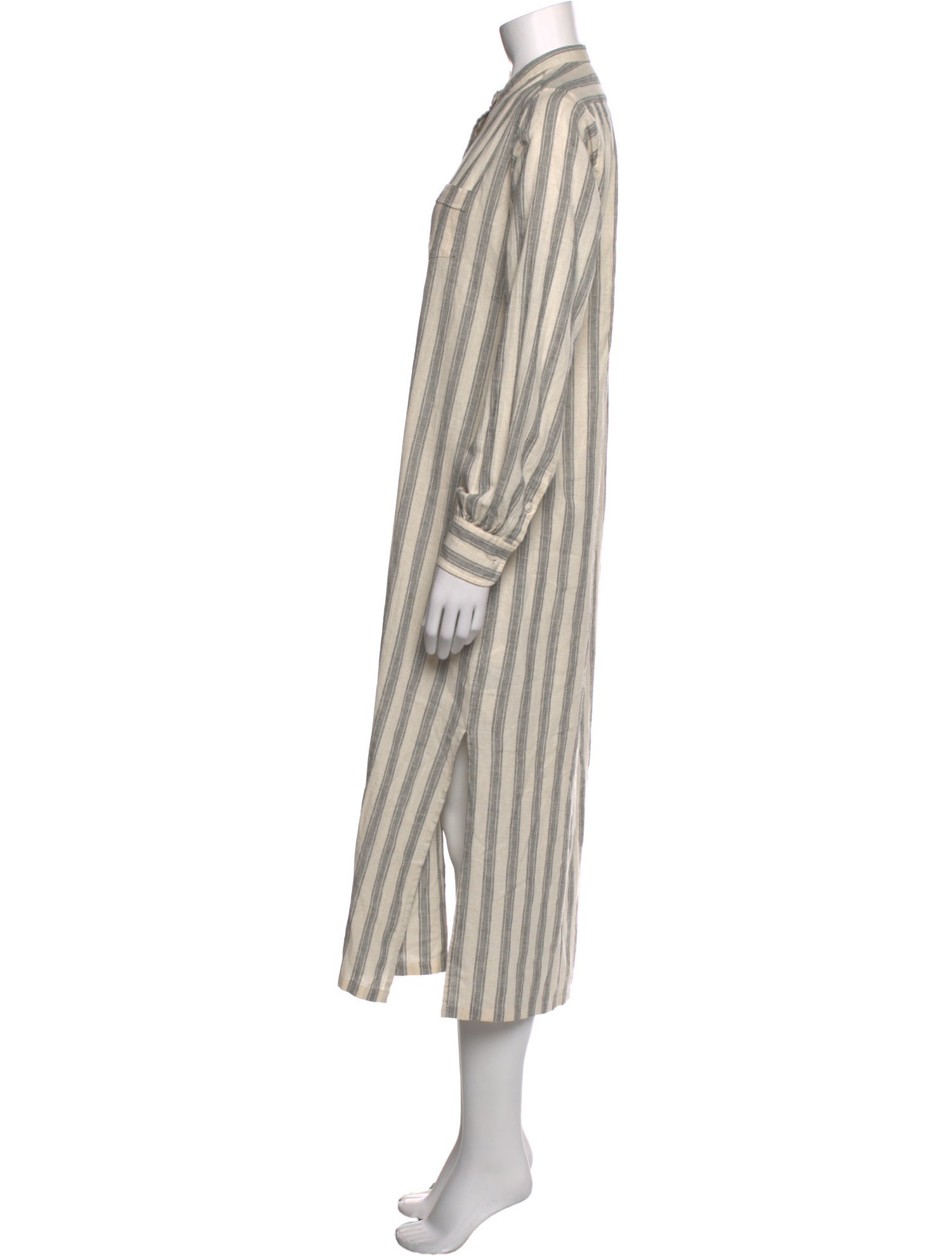 Nili Lotan Striped Long Dress