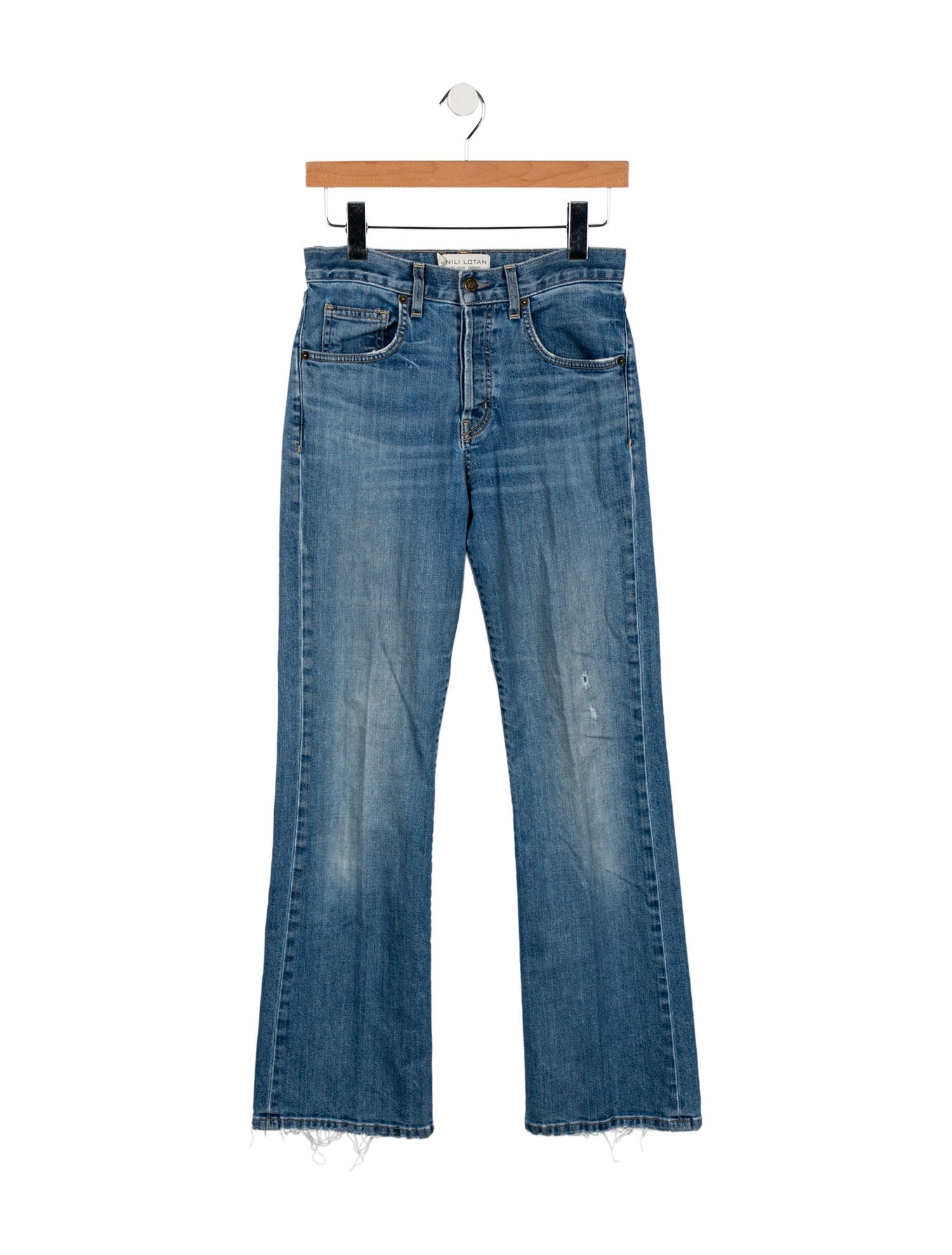 Nili Lotan Mid-Rise Wide Leg Jeans