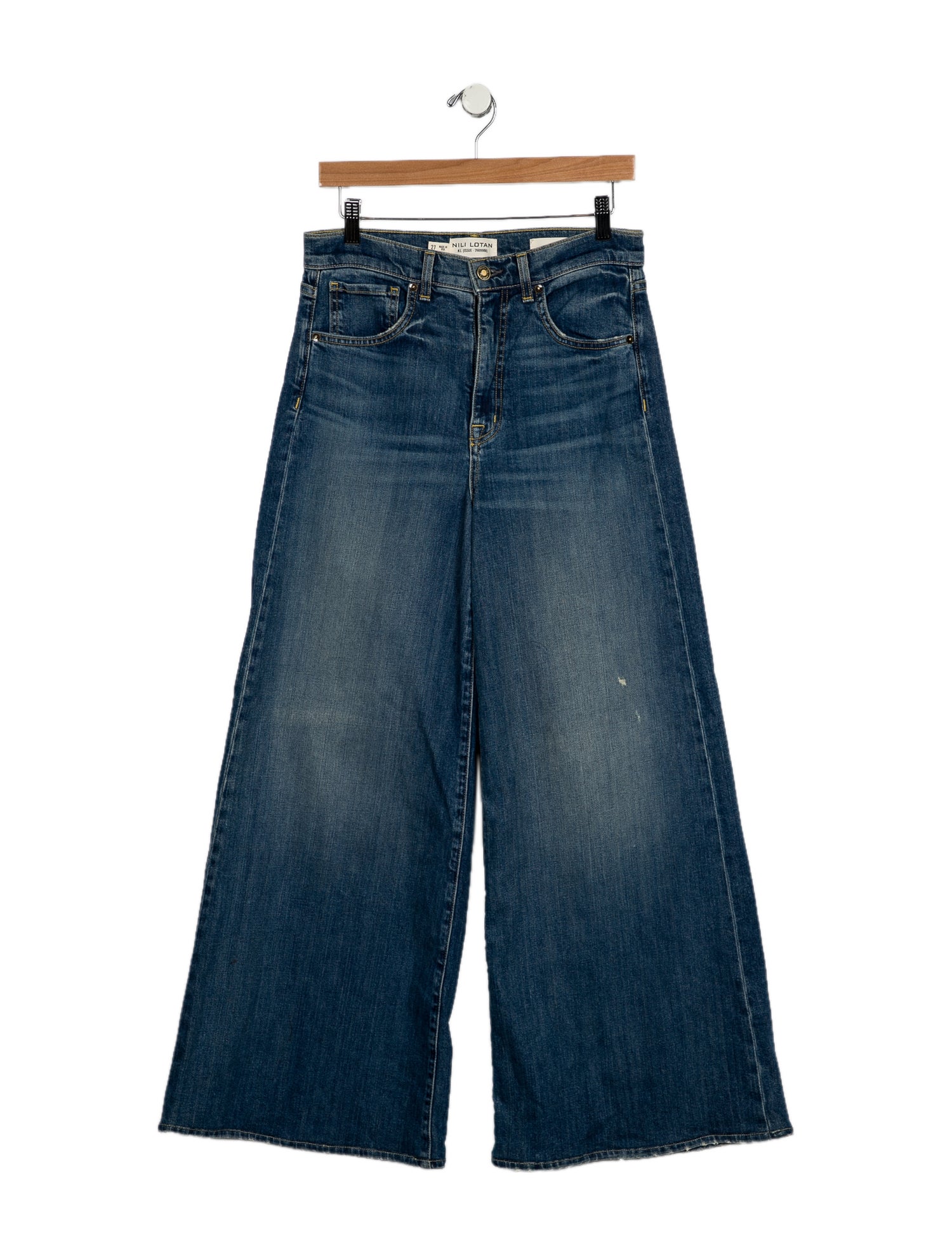 Nili Lotan High-Rise Wide Leg Jeans