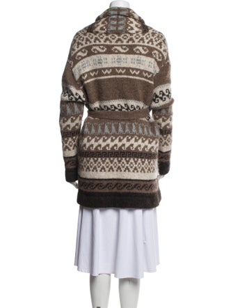 Nili Lotan Alpaca Printed Sweater