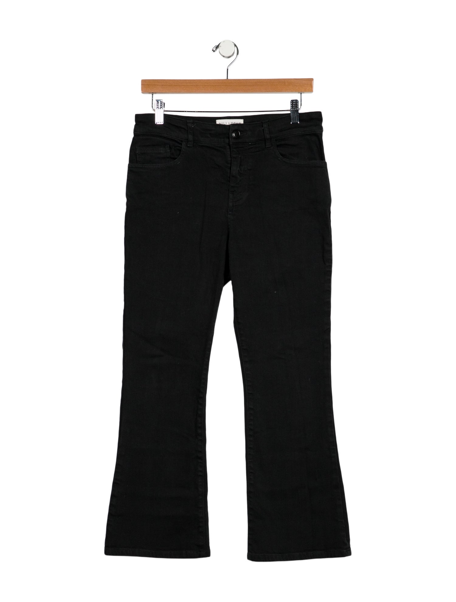 Nili Lotan Mid-Rise Wide Leg Jeans