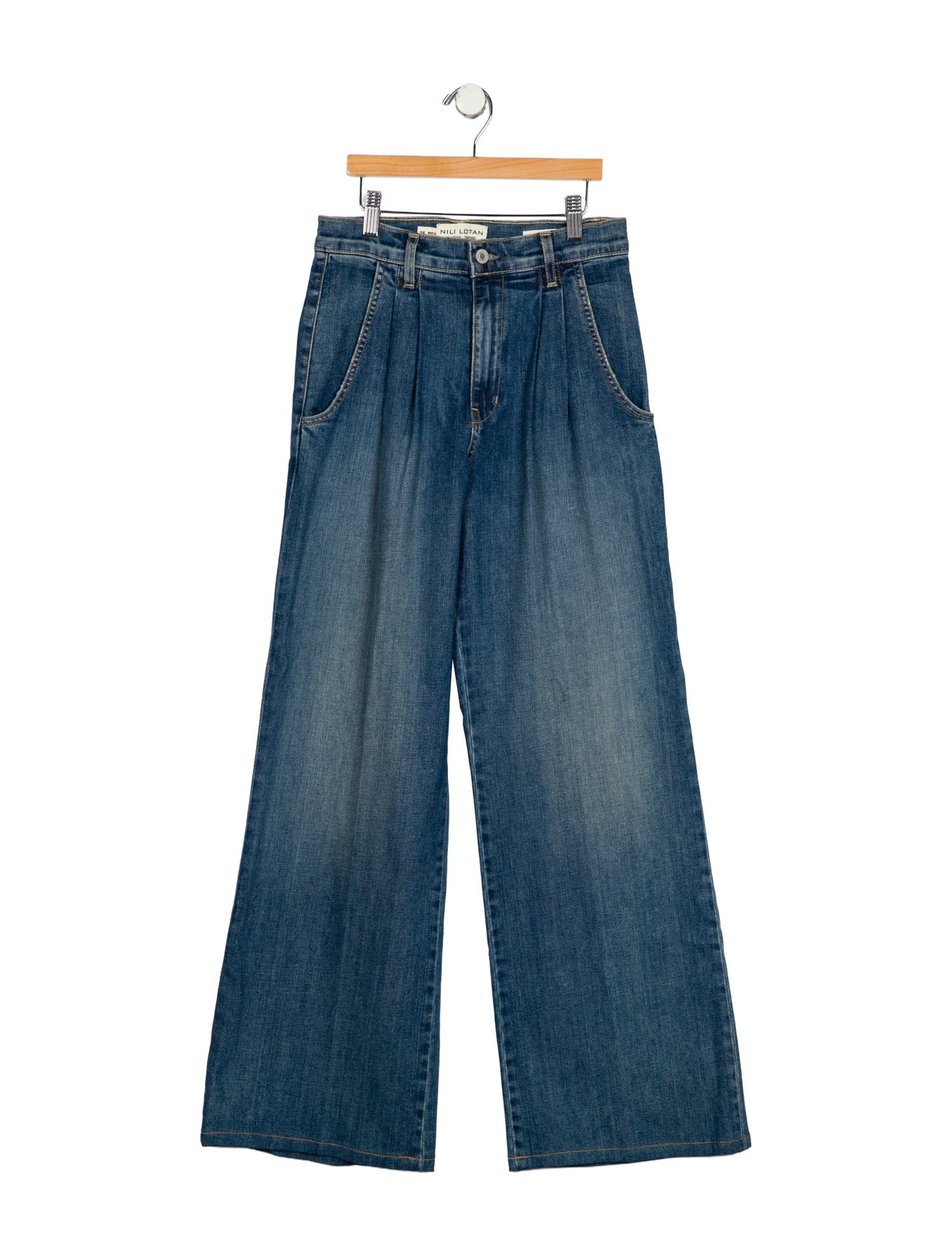 Nili Lotan High-Rise Wide Leg Jeans